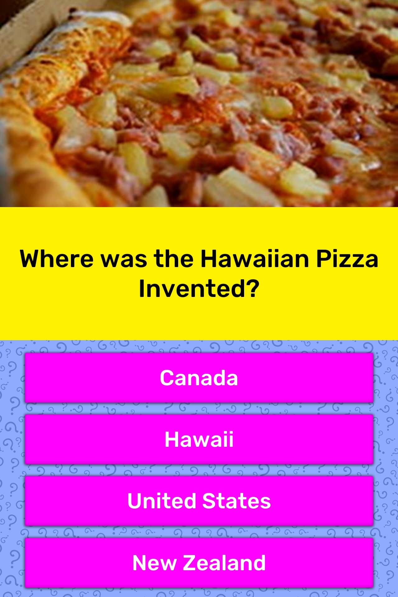 What Country Invented Hawaiian Pizza