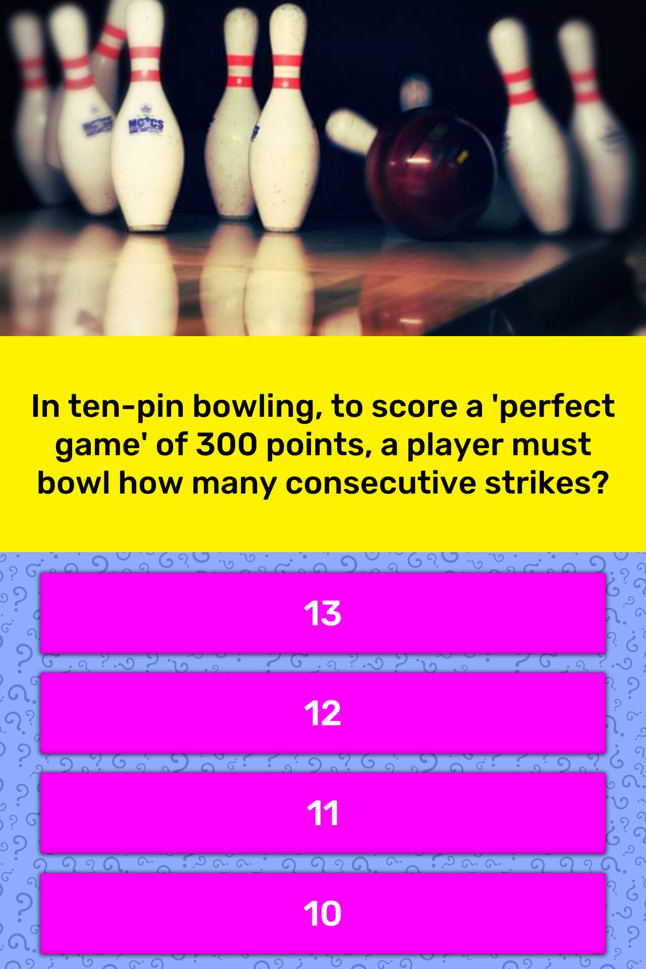 Ten Pin Bowling Game