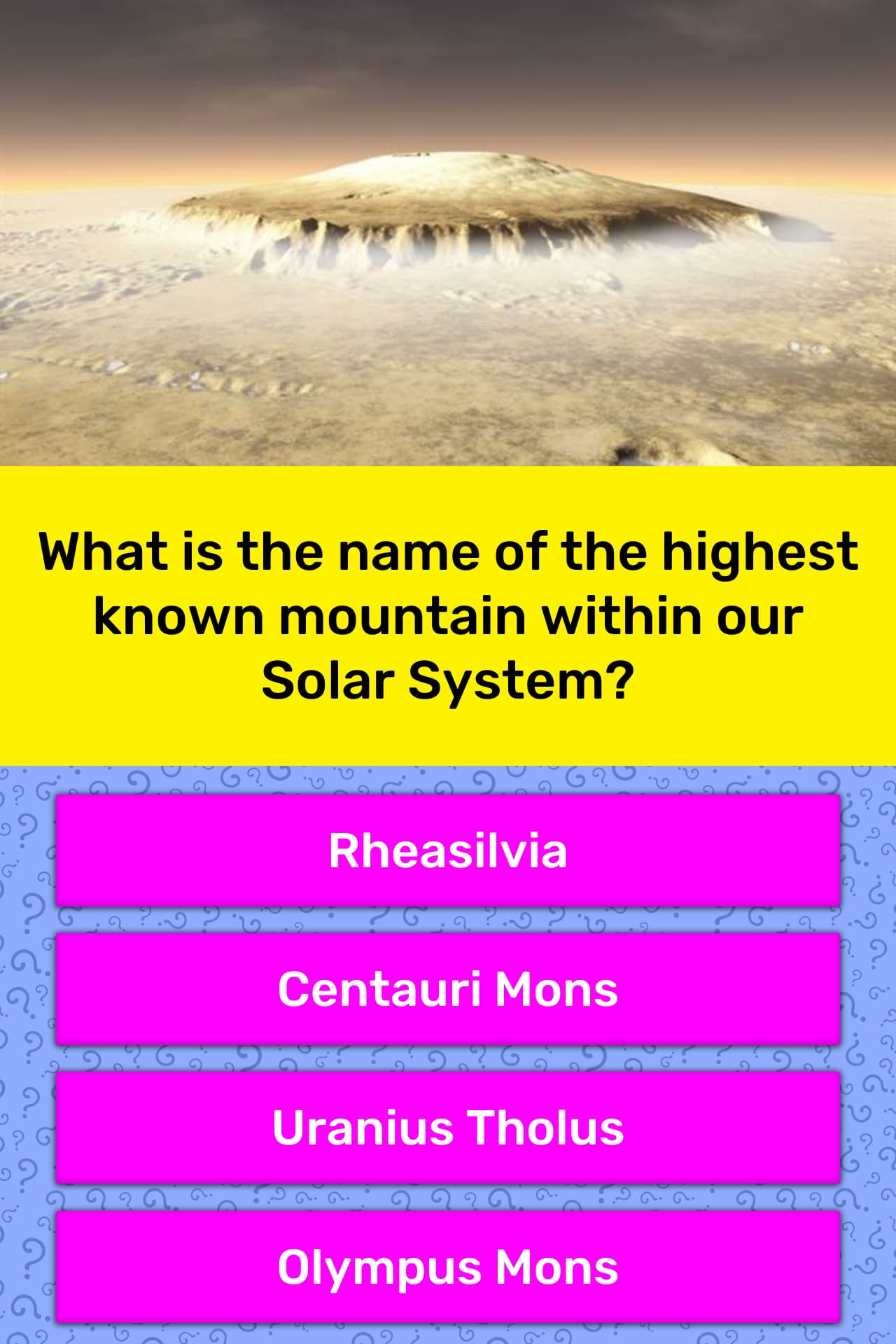 What Is The Name Of The Highest Trivia Answers Quizzclub