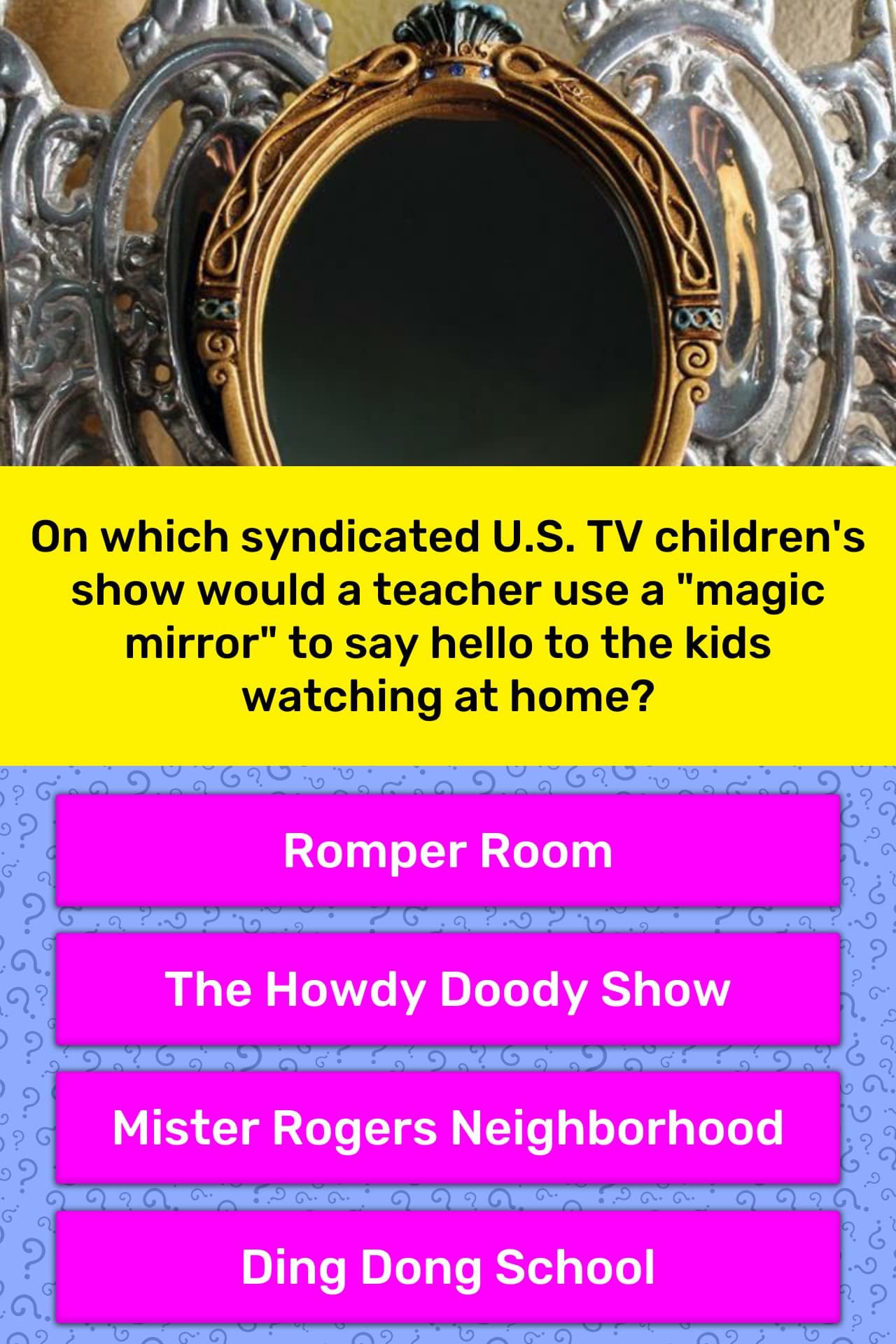 On Which Syndicated U S Tv Trivia Answers Quizzclub
