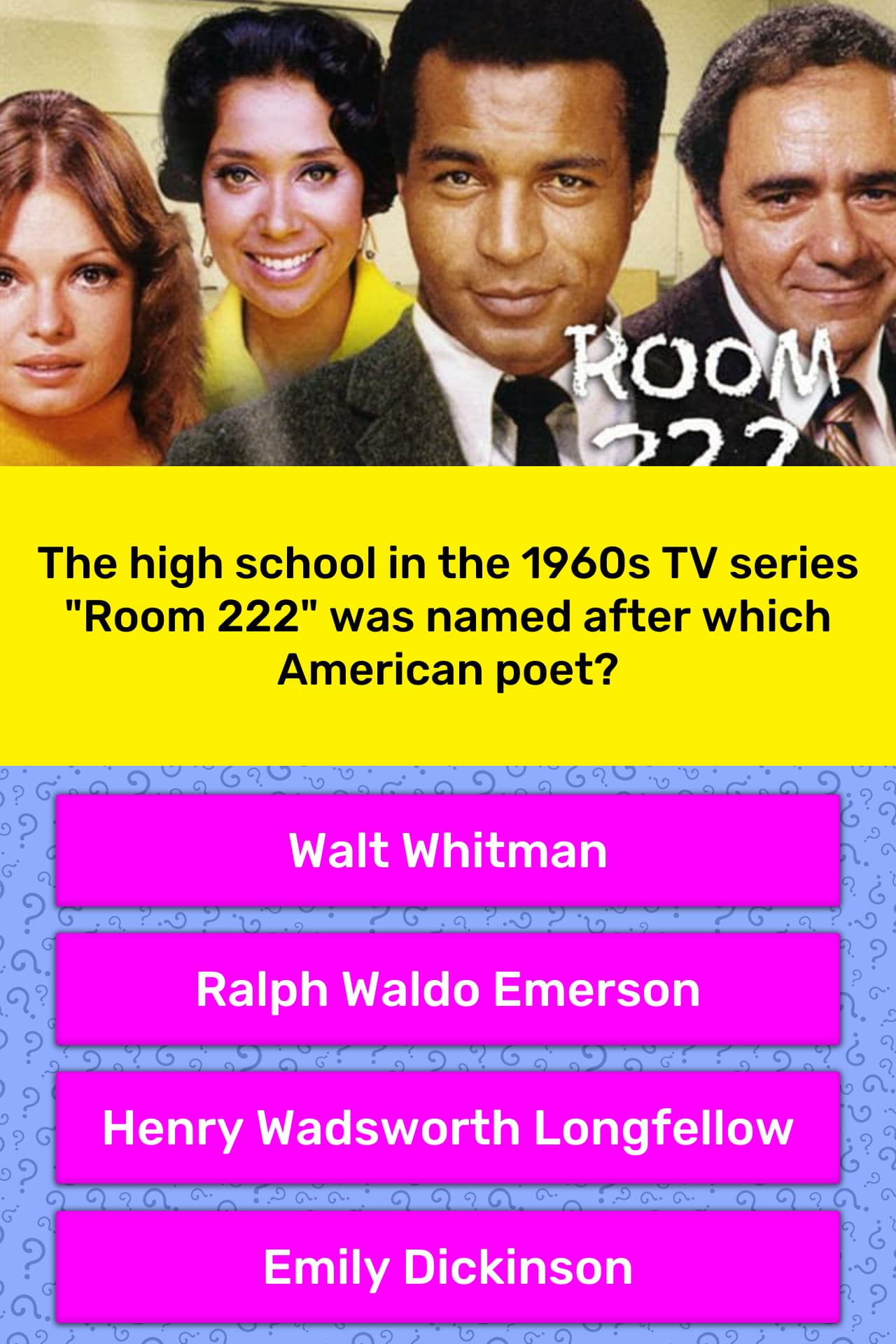 The High School In The 1960s Tv Trivia Answers Quizzclub