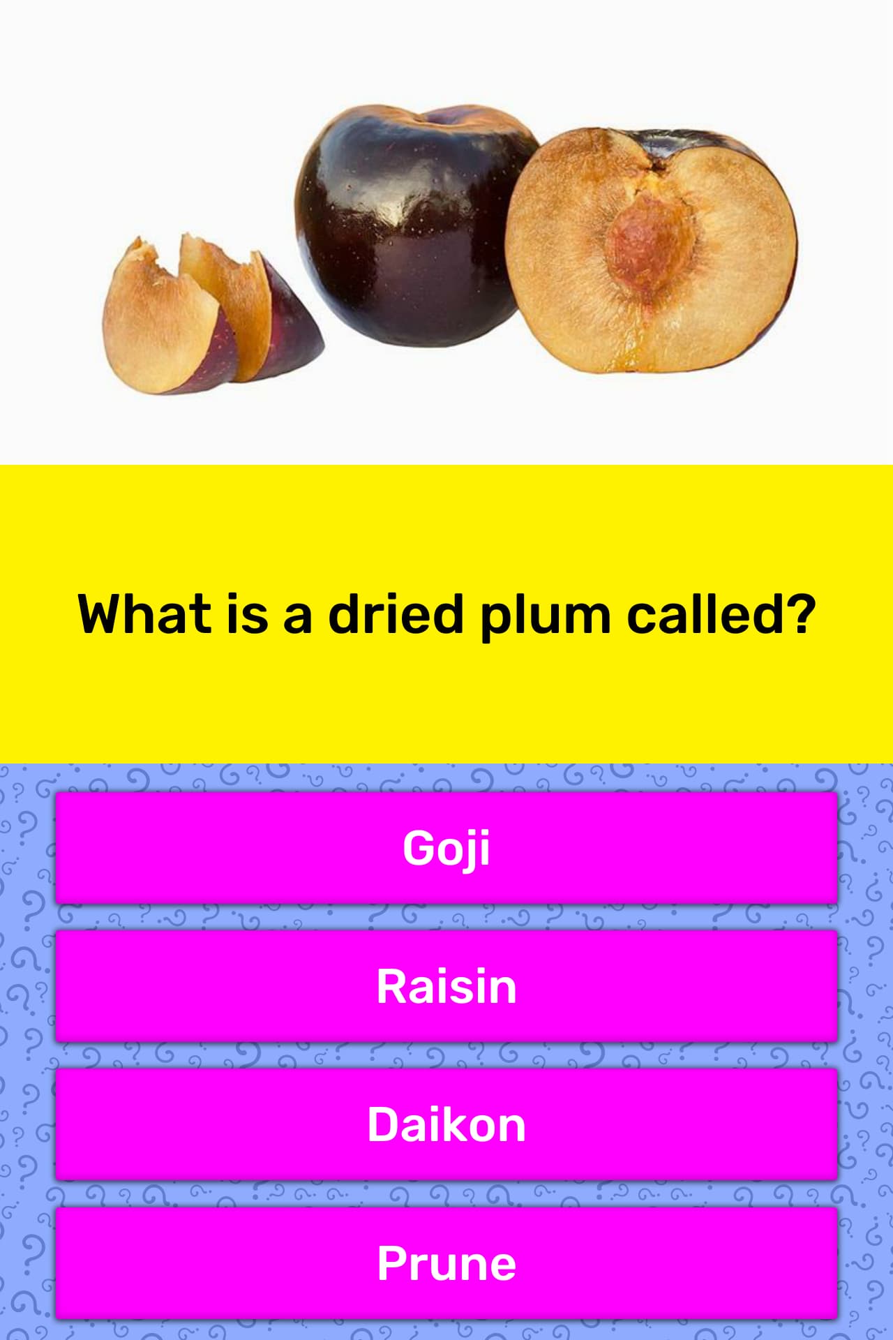 What Is A Dried Plum Called 