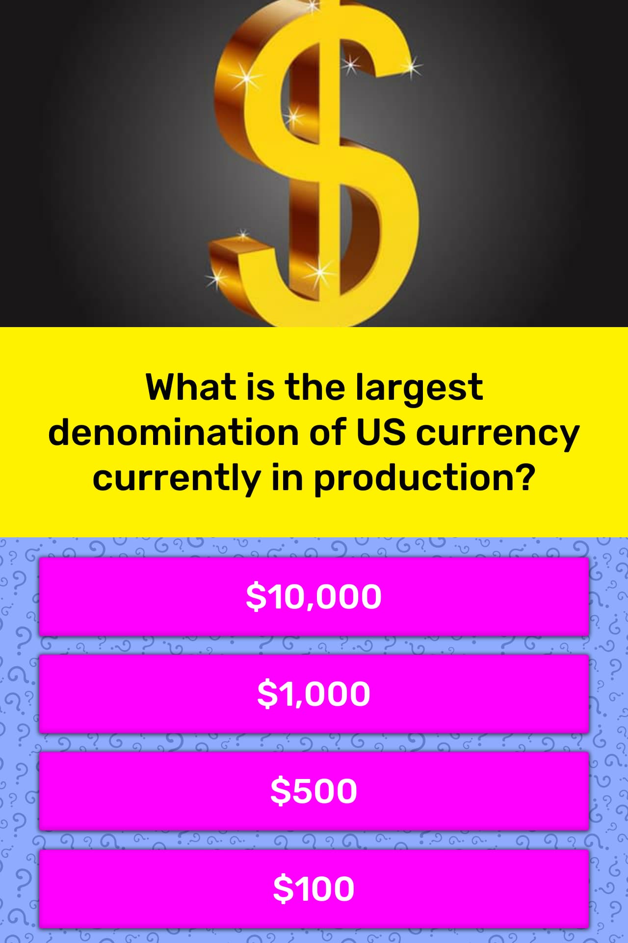 what-is-the-largest-denomination-of-trivia-answers-quizzclub