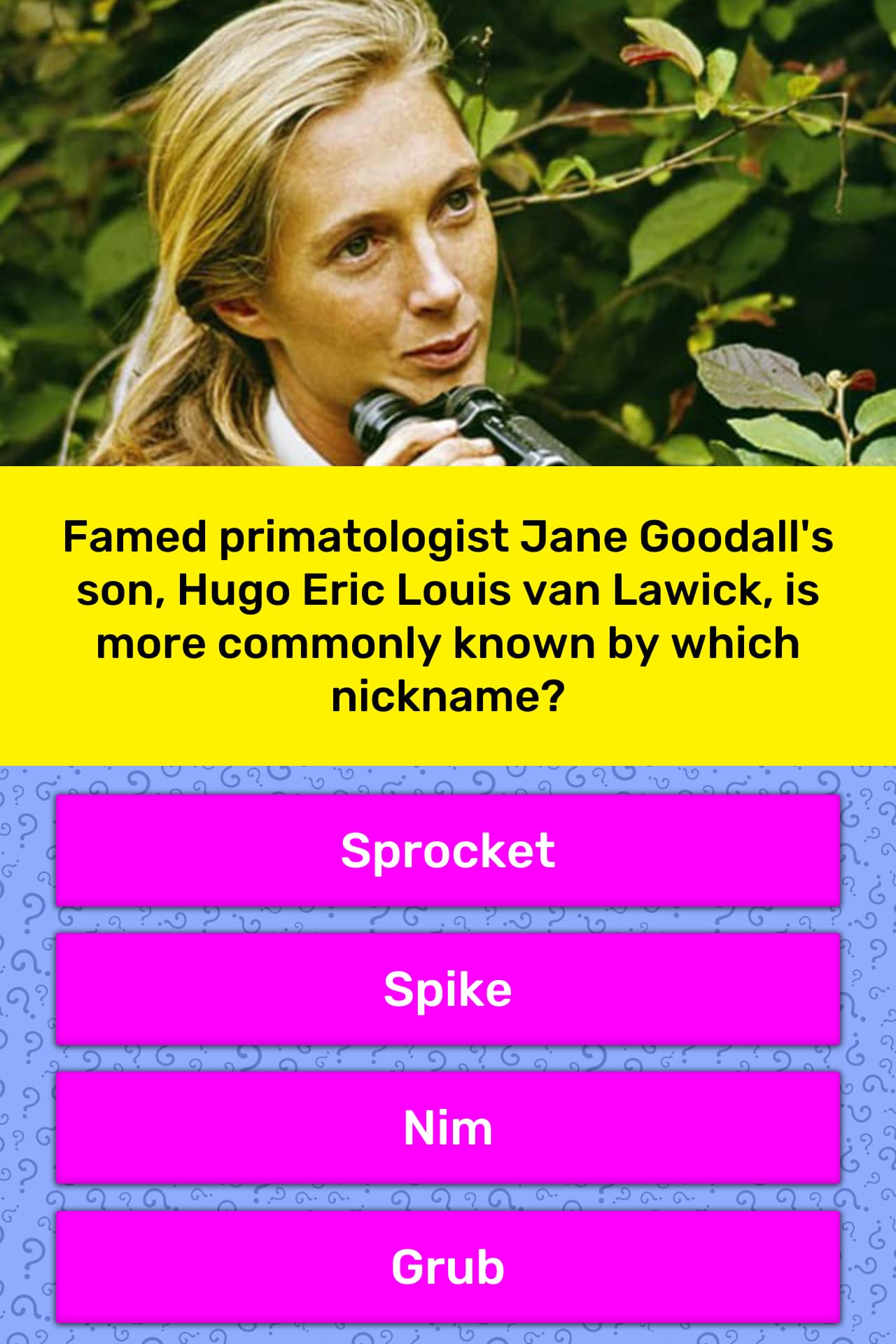 Famed primatologist Jane Goodall&#39;s... | Trivia Answers | QuizzClub