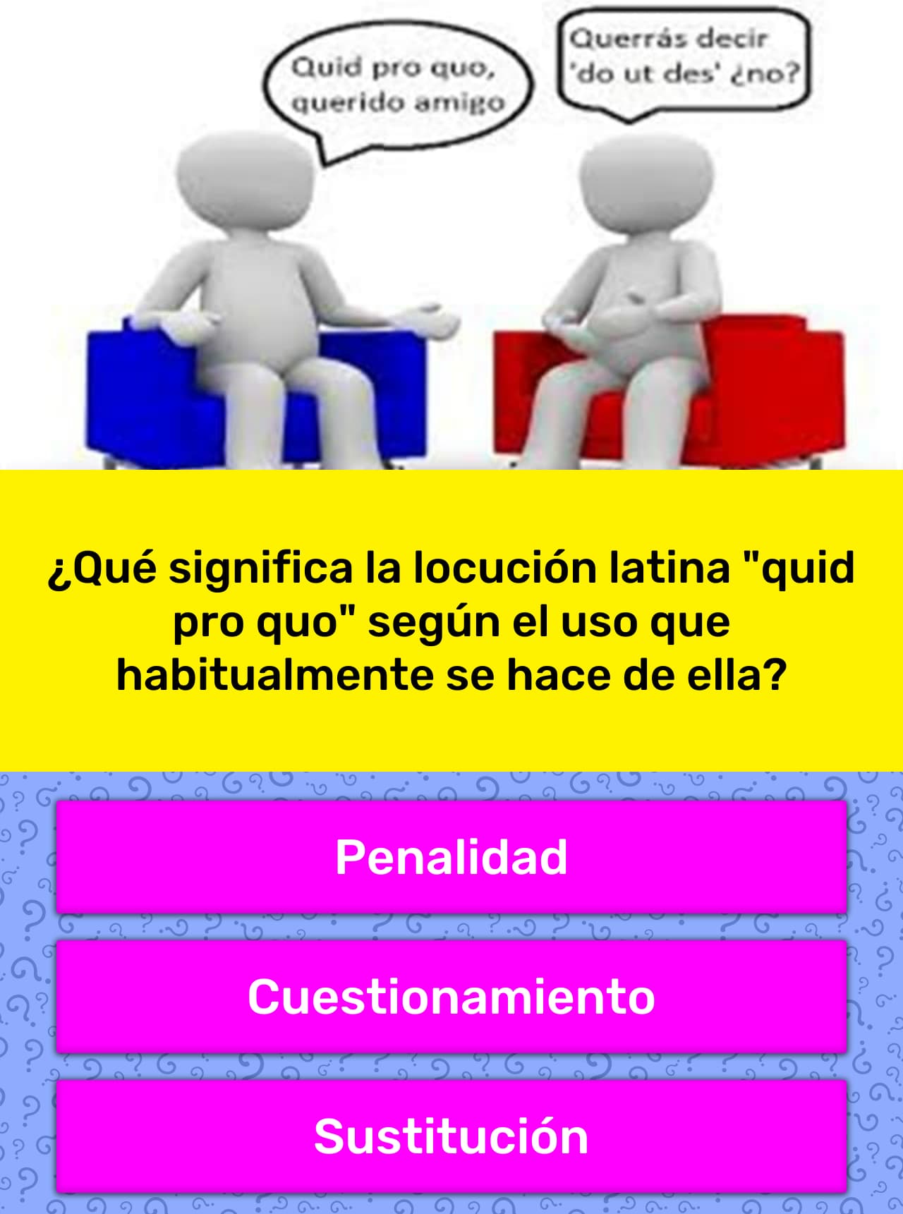 ¿Qué significa la locución latina... Las Preguntas Trivia