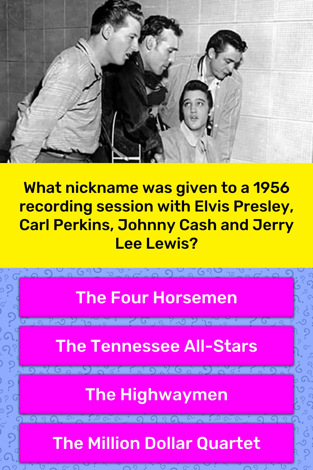 What nickname was given to a 1956... | Trivia Answers ...