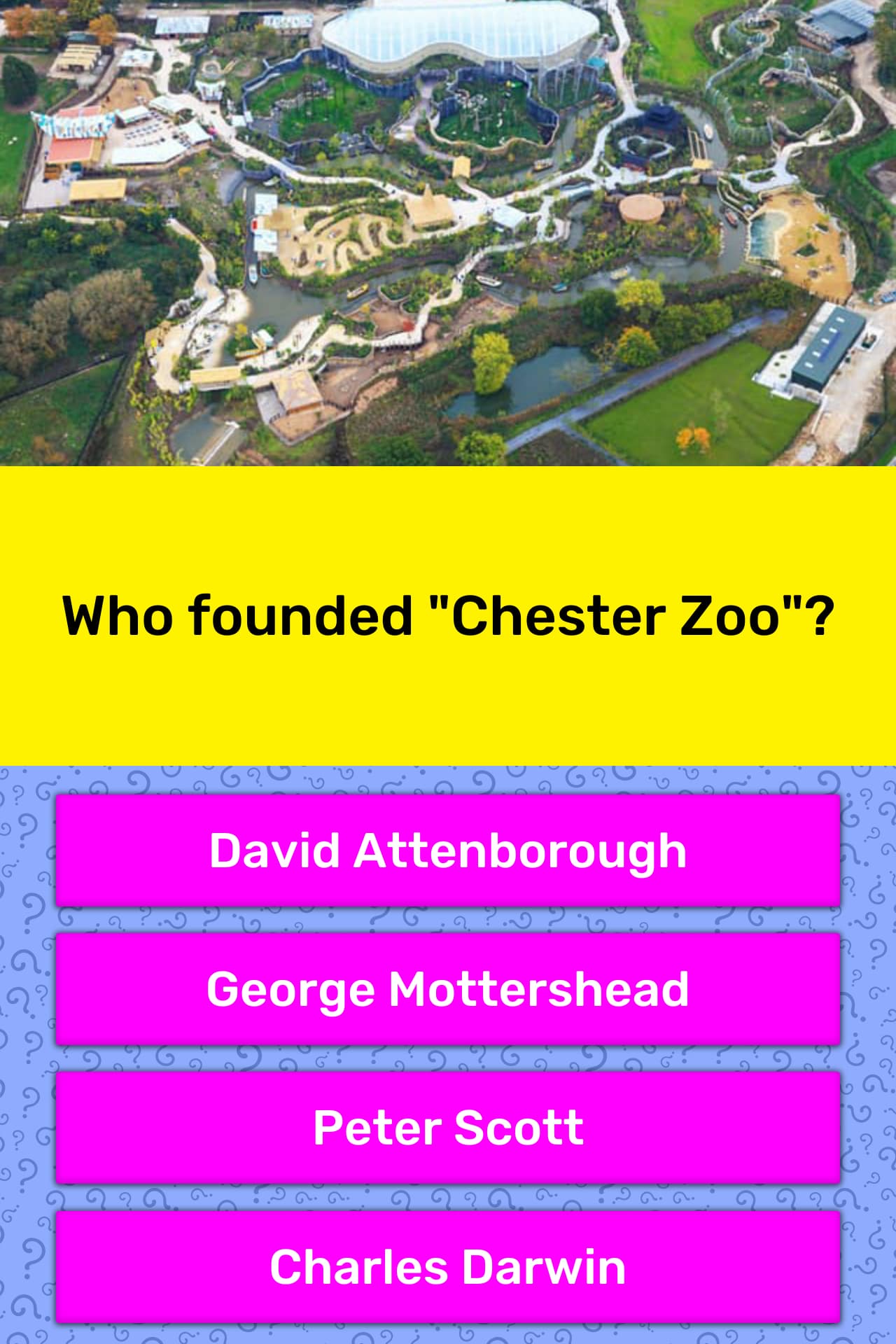 Who founded "Chester Zoo"? Trivia Answers