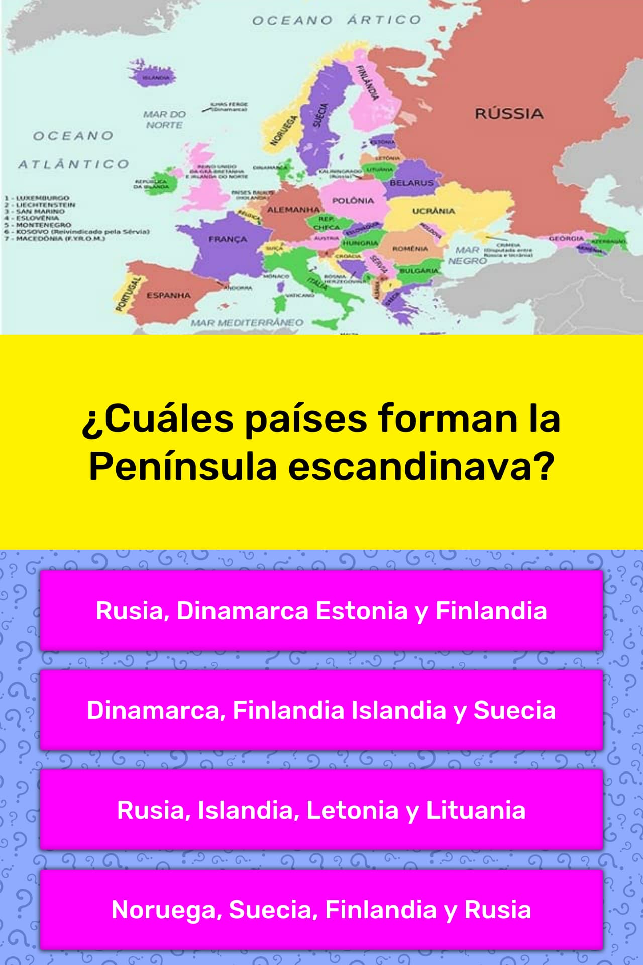 Cuales Paises Forman La Peninsula La Respuesta De Trivia