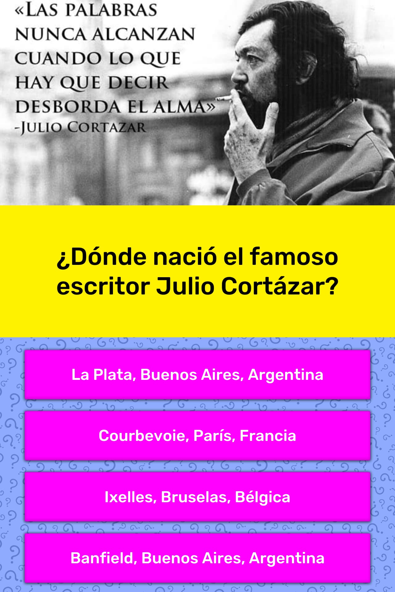 Donde Nacio El Famoso Escritor La Respuesta De Trivia