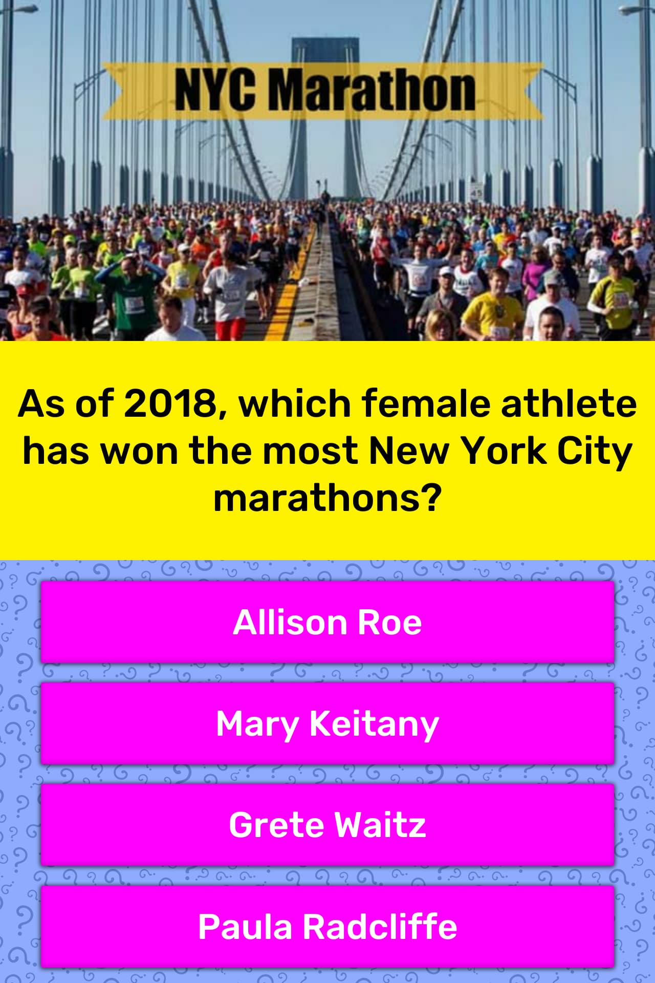 As of 2018, which female athlete has... Trivia Questions