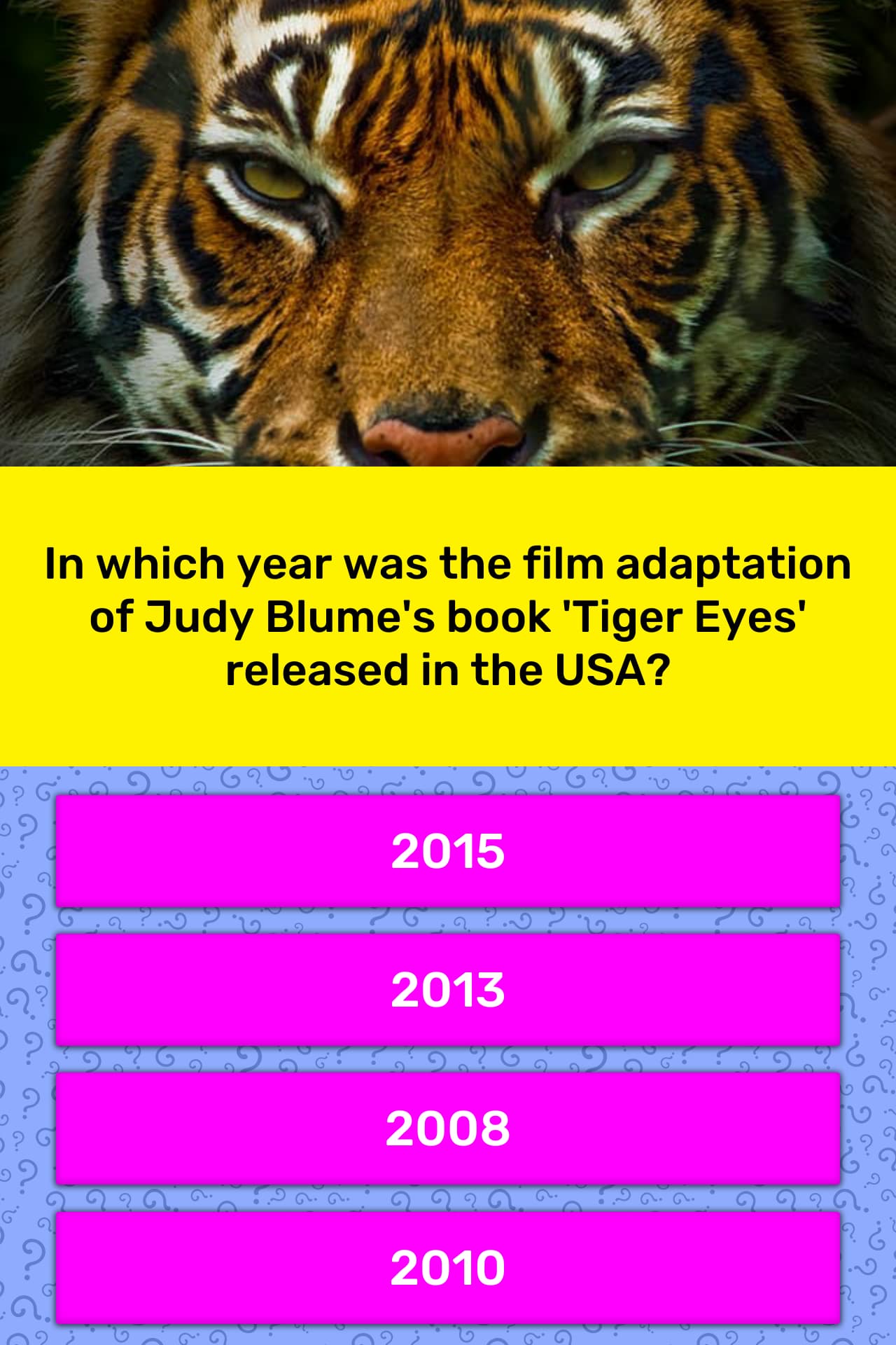 Tiger Eyes Book