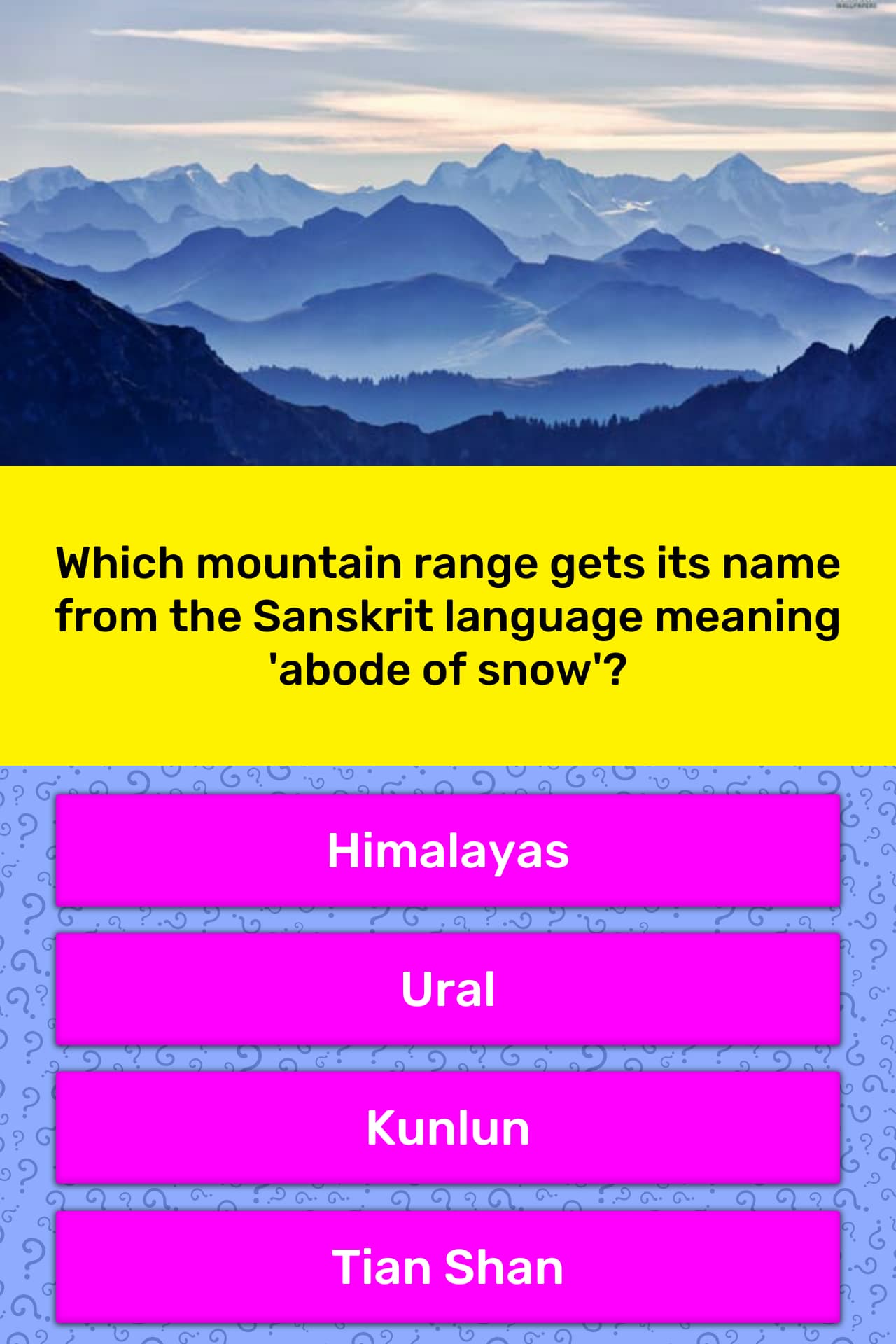 Mountain Range Name Generator