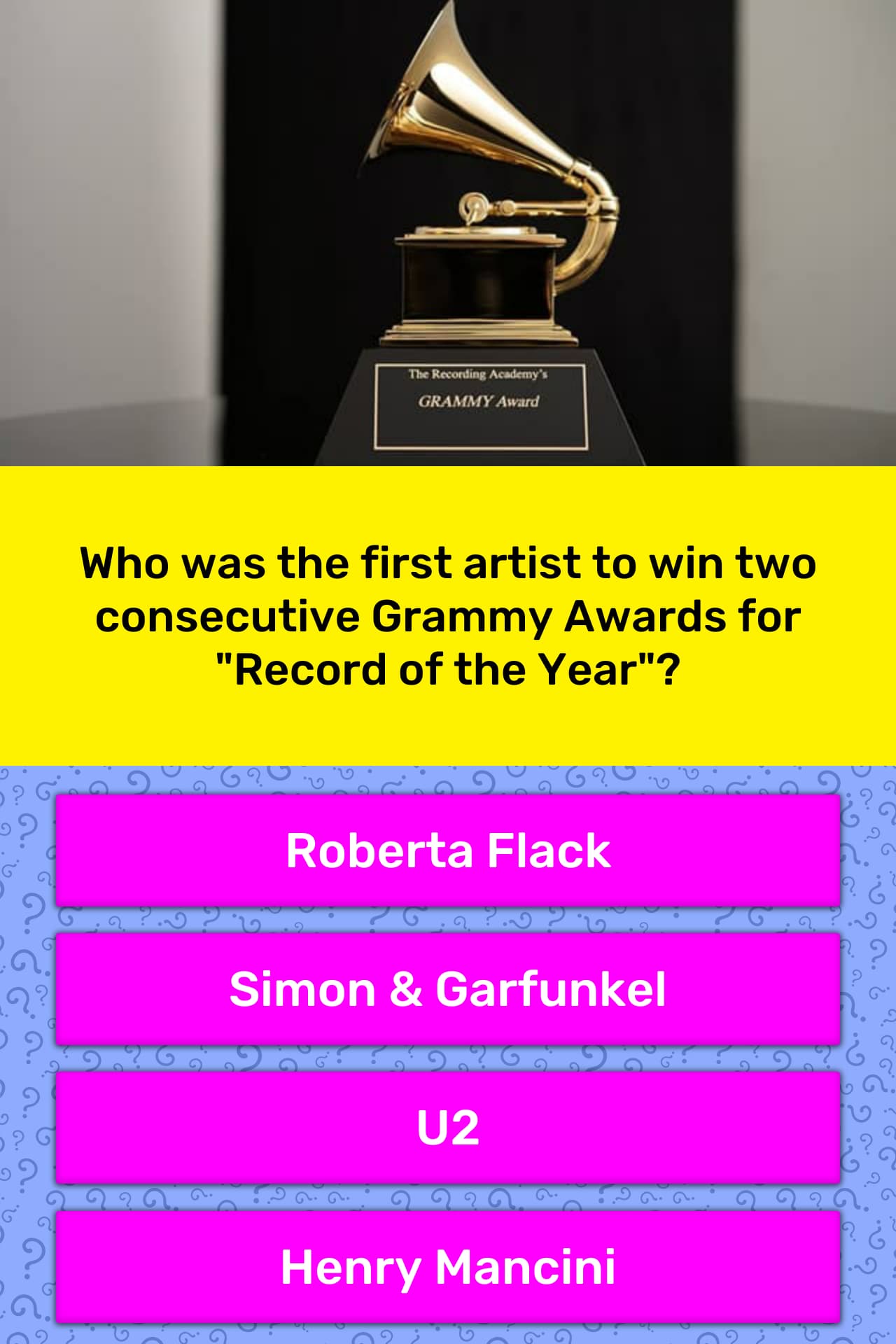 Who Was The First Artist To Win Two Trivia Answers QuizzClub