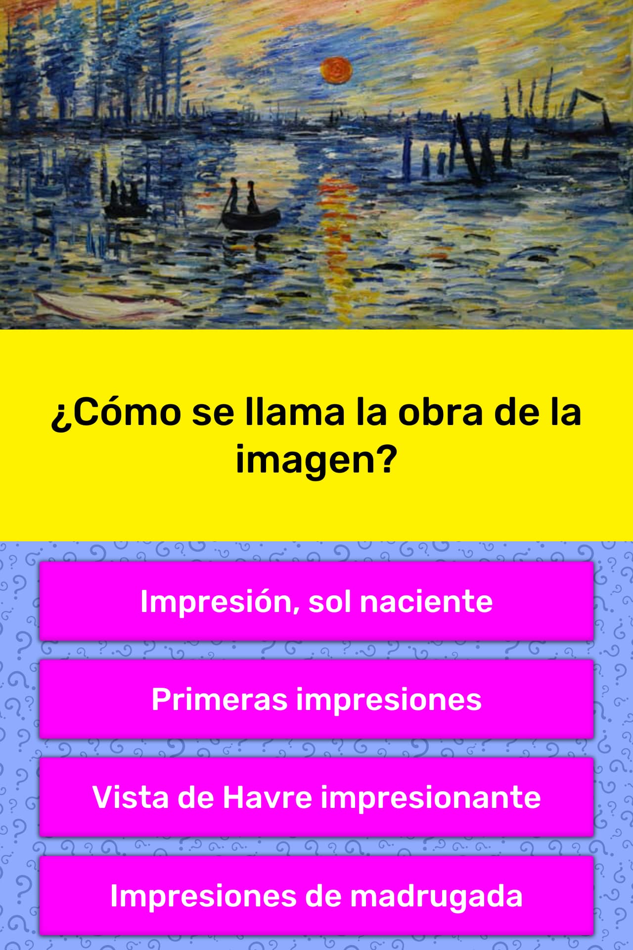 ¿Cómo se llama la obra de la imagen? | La respuesta de Trivia