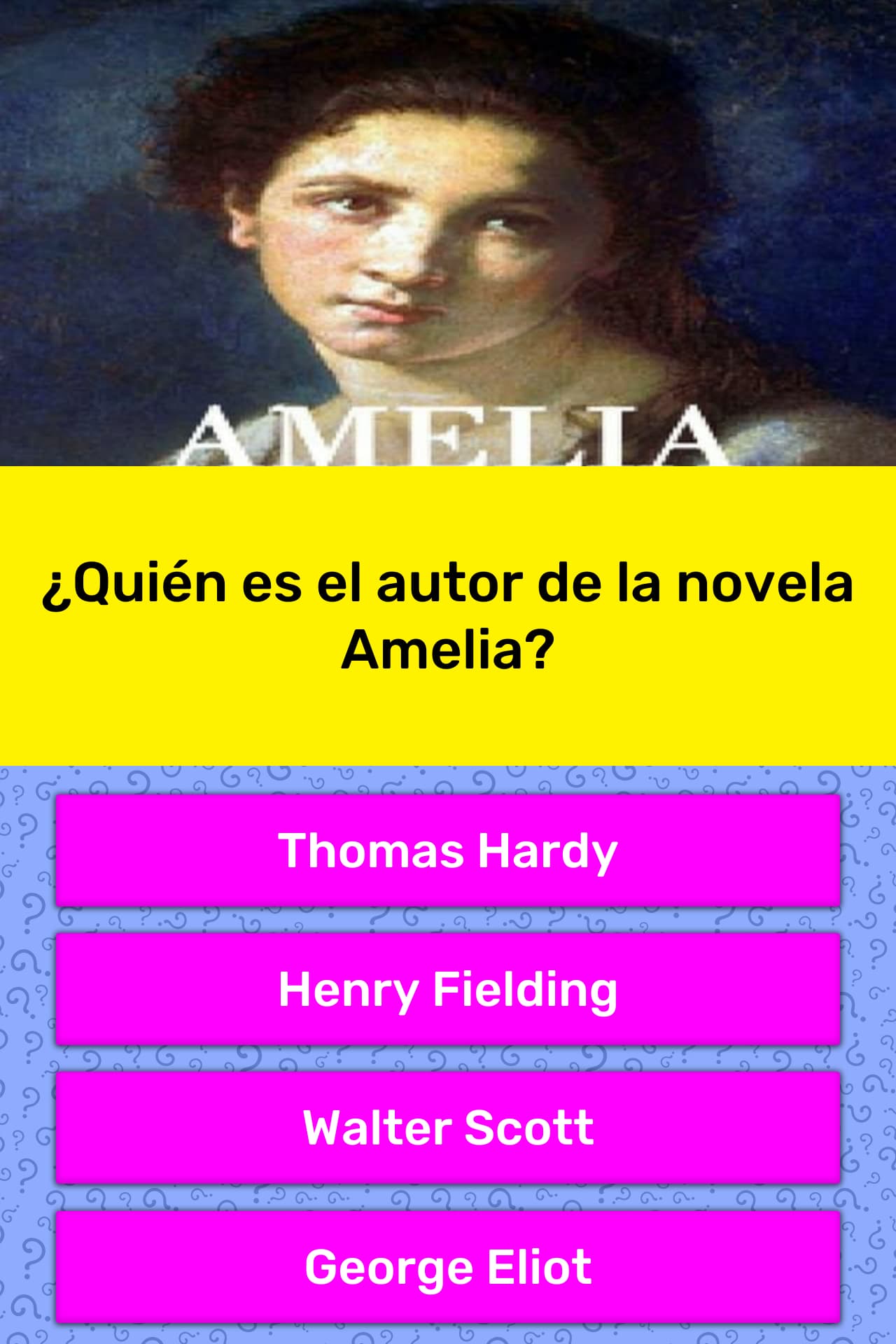 ¿Quién es el autor de la novela Amelia? | Las Preguntas ...