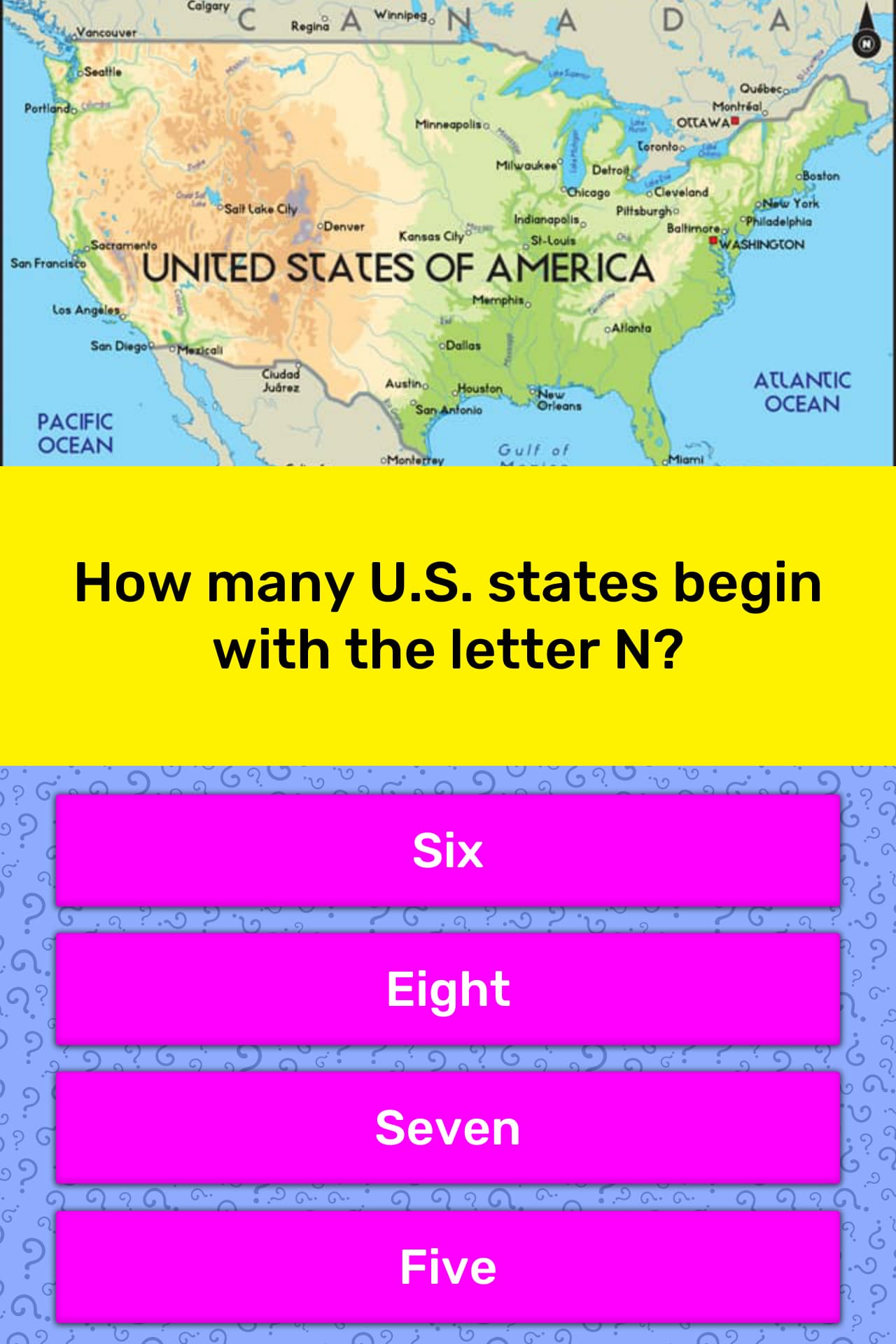 How Many U S States Begin With The Trivia Questions Quizzclub