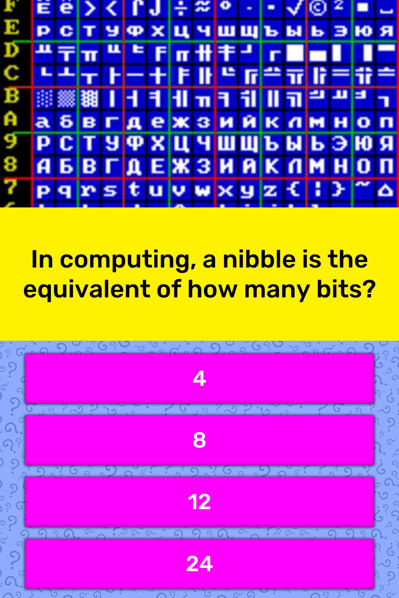 in-computing-a-nibble-is-the-trivia-questions-quizzclub