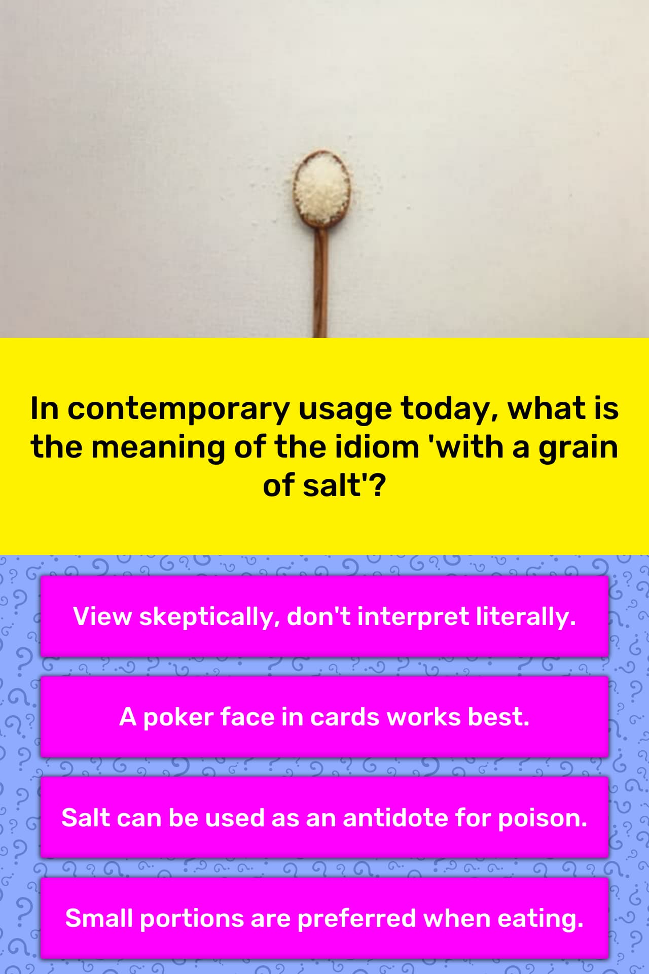 Pinch of salt идиома. Take it with a pinch of salt. With a pinch of salt идиома. With a grain of salt. Take something with a pinch of salt.