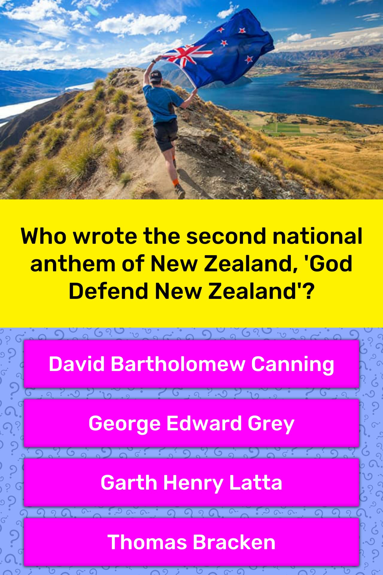 Who Wrote The Second National Anthem Of New Zealand God Defend New Zealand 