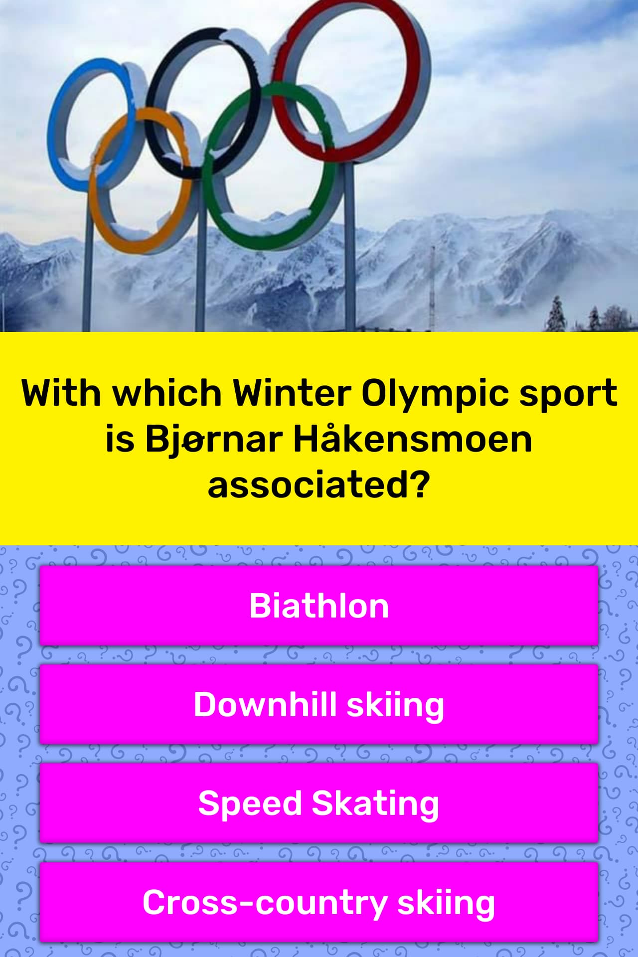 With which Winter Olympic sport is... Trivia Answers