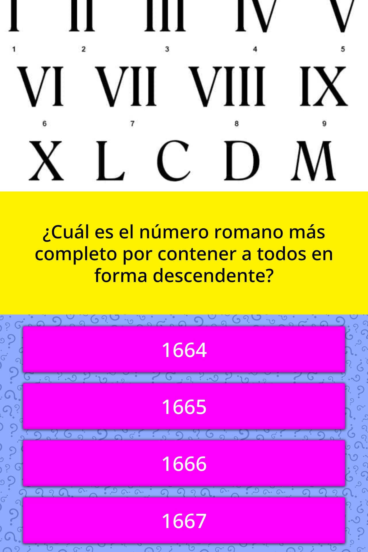 Cual Es El Numero Romano Mas La Respuesta De Trivia Quizzclub