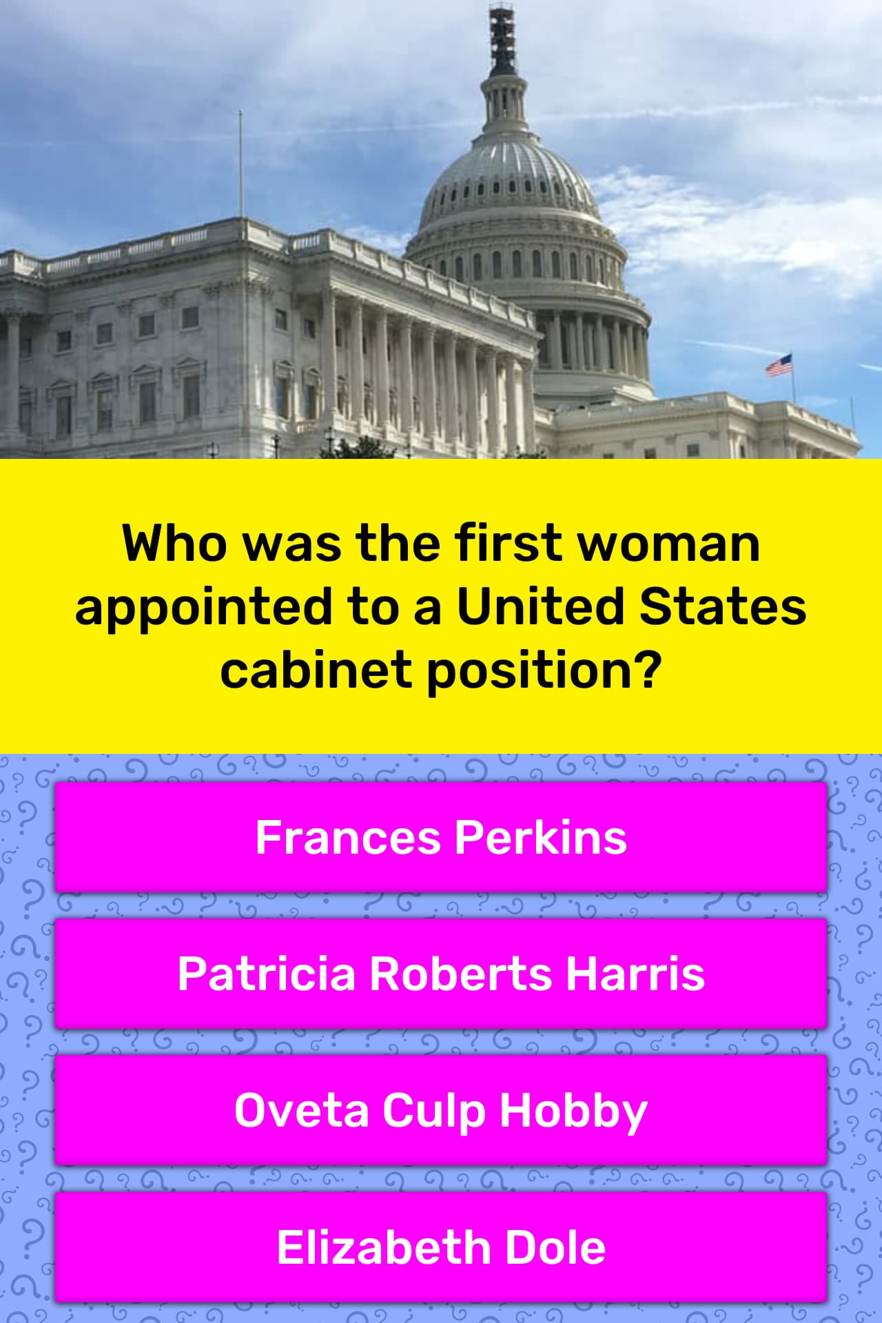 Who Was The First Woman Appointed To Trivia Questions Quizzclub