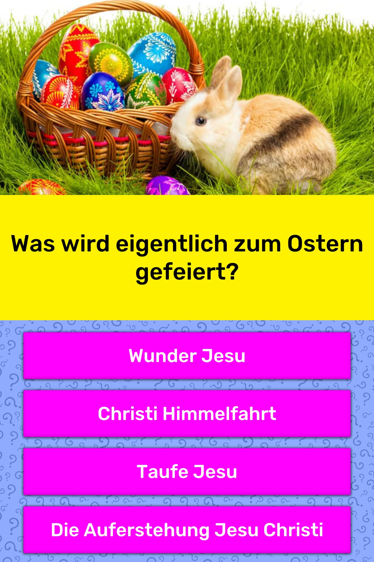 Was wird eigentlich an Ostern gefeiert? | Quizfragen | QuizzClub