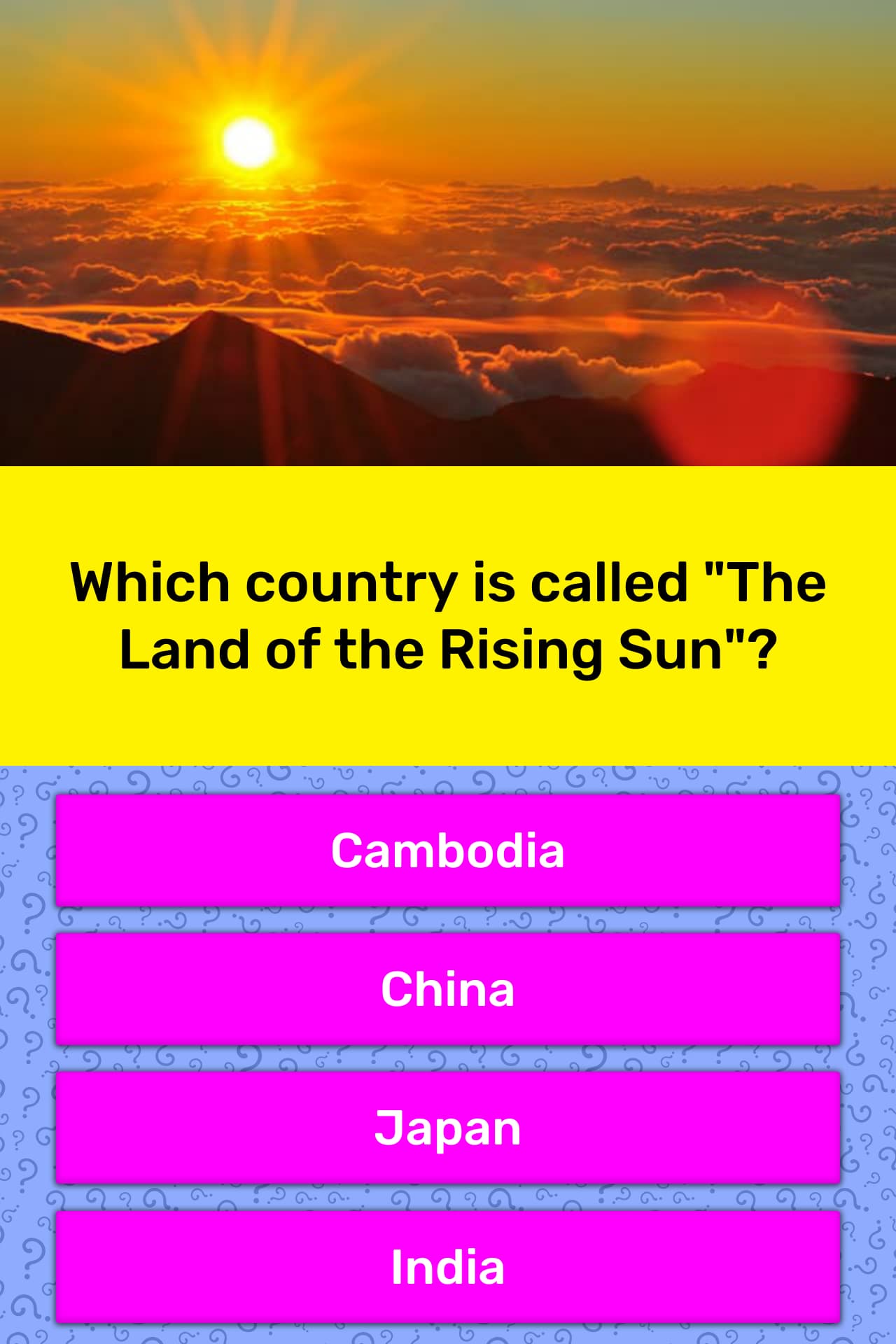 Which Country Is Called The Land Of Trivia Questions Quizzclub