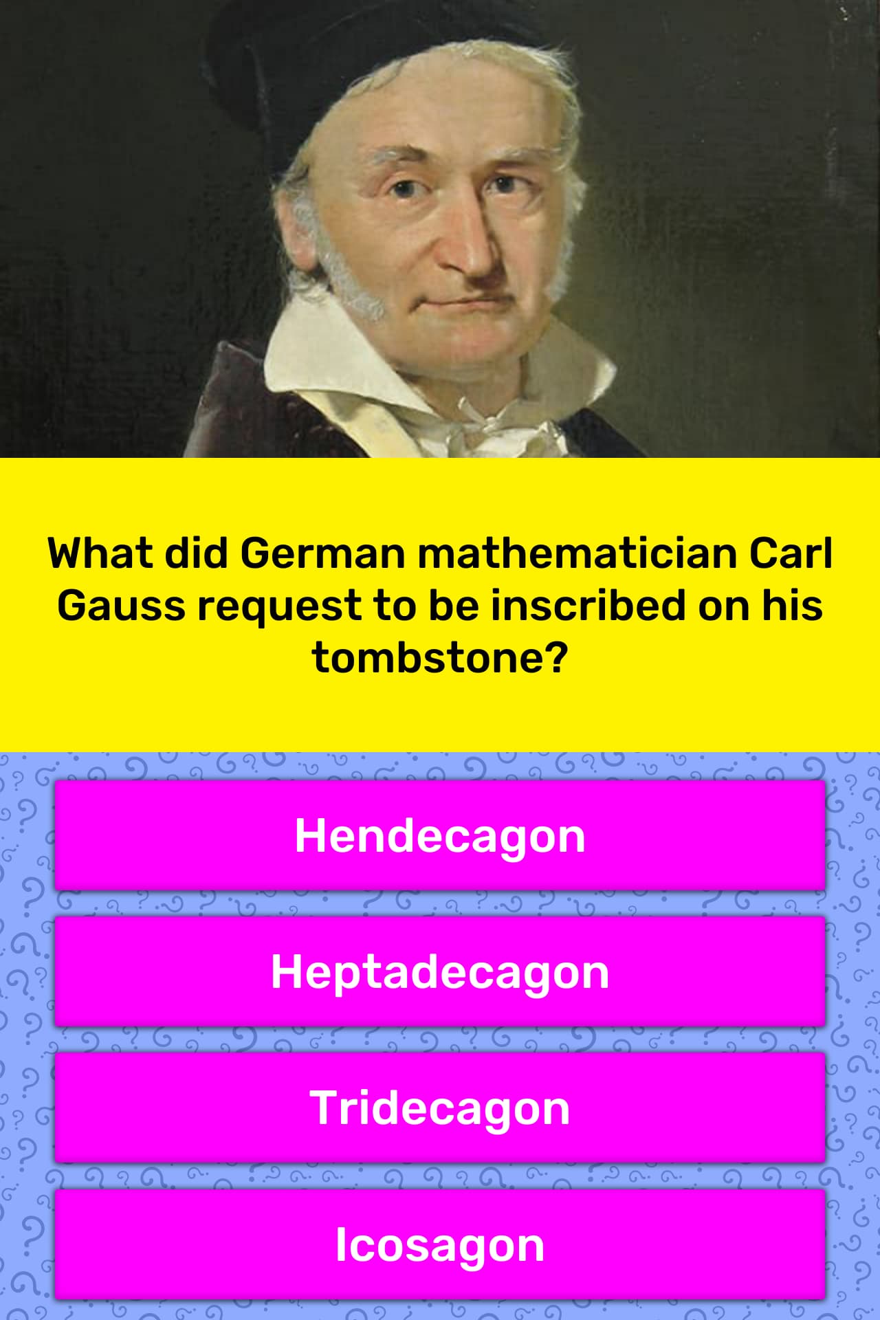 What Did German Mathematician Carl Trivia Answers QuizzClub