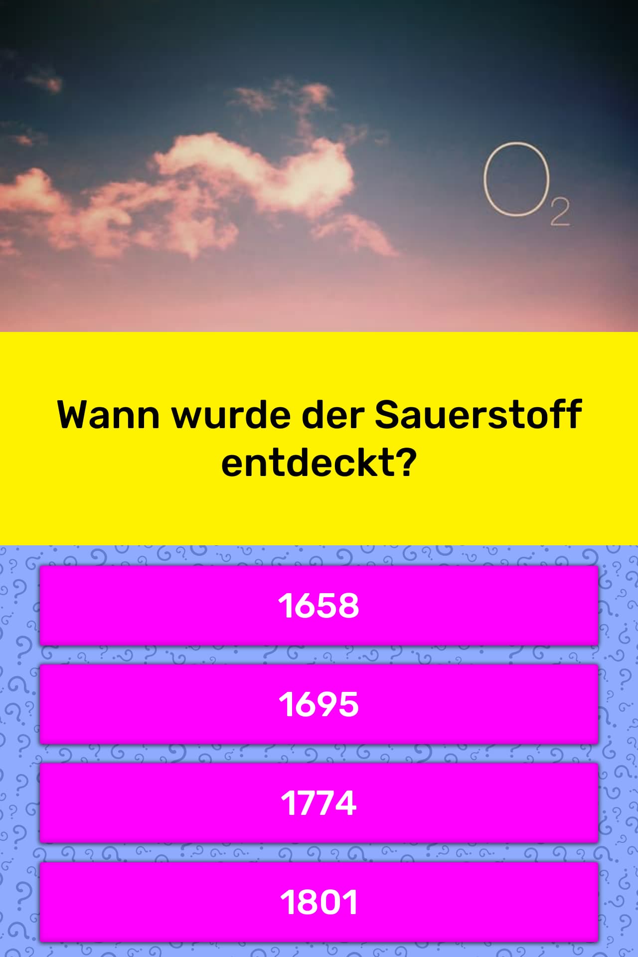 Wann wurde der Sauerstoff entdeckt? | Quiz-Antworten ...