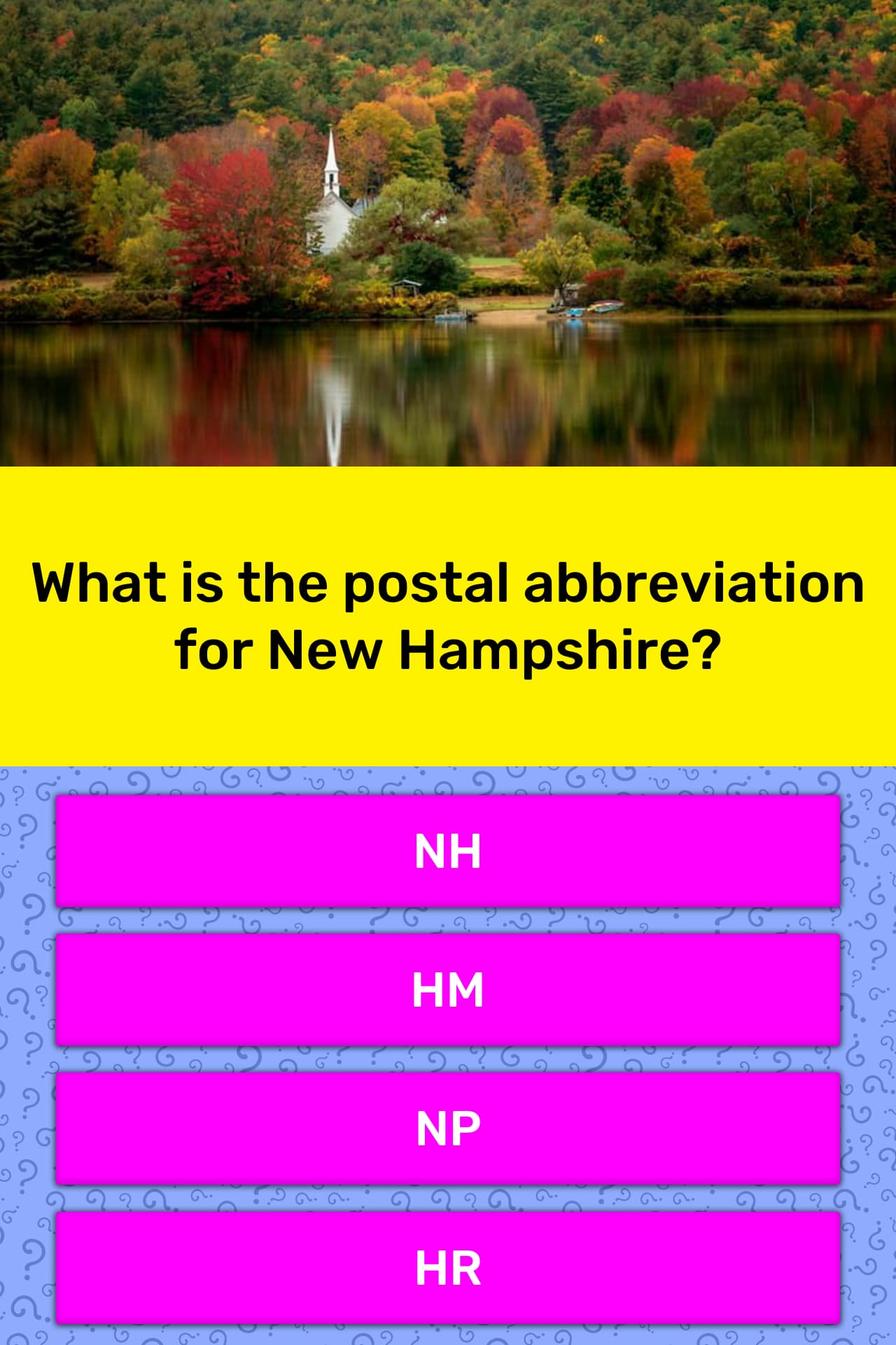 What is the postal abbreviation for... Trivia Answers