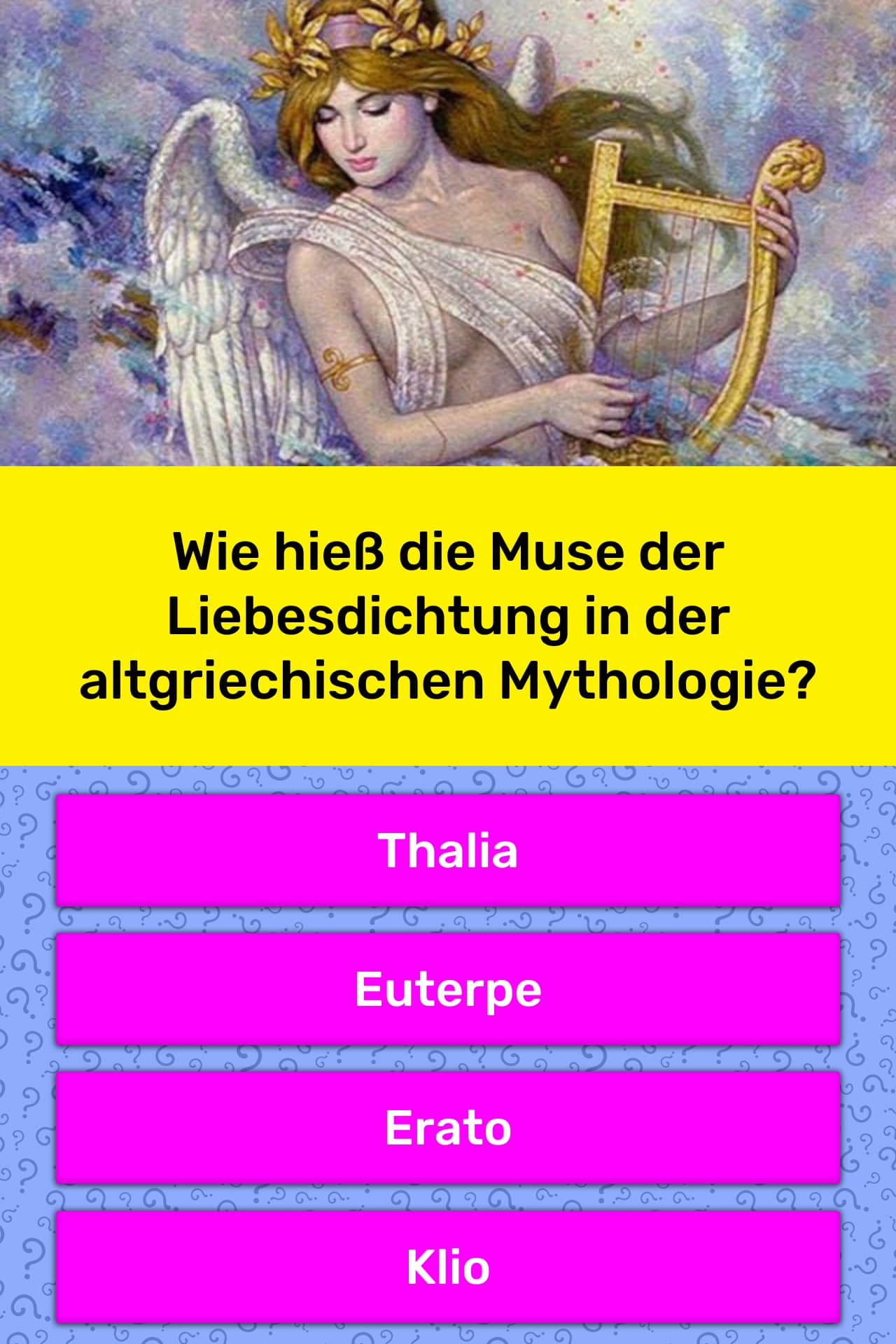 Wie Hiess Die Muse Der Liebesdichtung Quiz Antworten Quizzclub