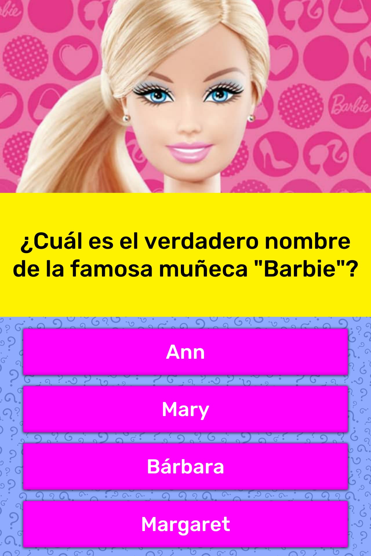 ¿Cuál es el verdadero nombre de la... La respuesta de Trivia ¿Cuál es el verdadero nombre de la... La respuesta de Trivia