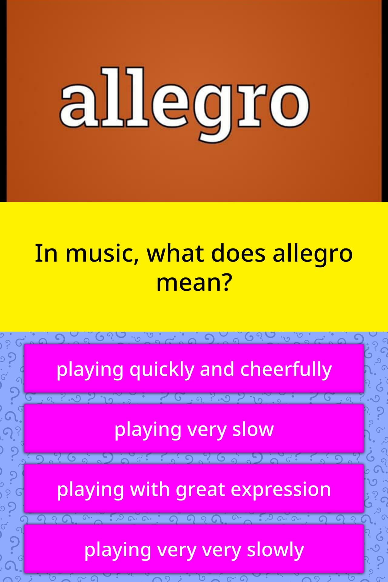 What Does Allegro Mean In Piano