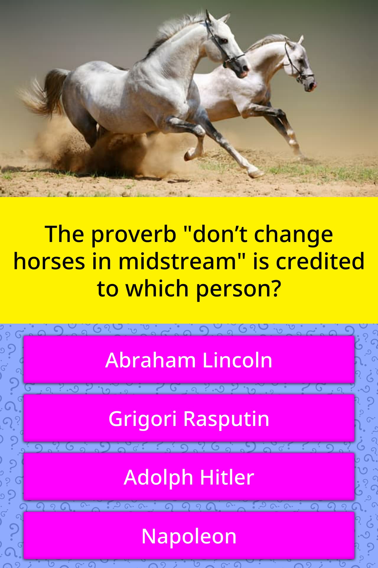 The proverb The proverb