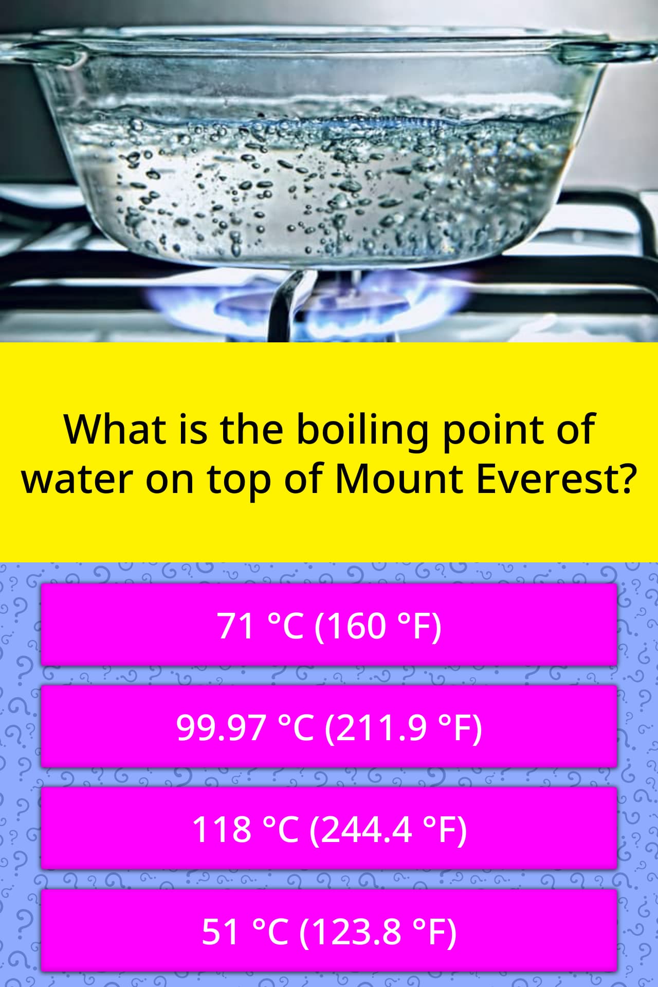 What Is The Boiling Point Of Water Trivia Questions QuizzClub