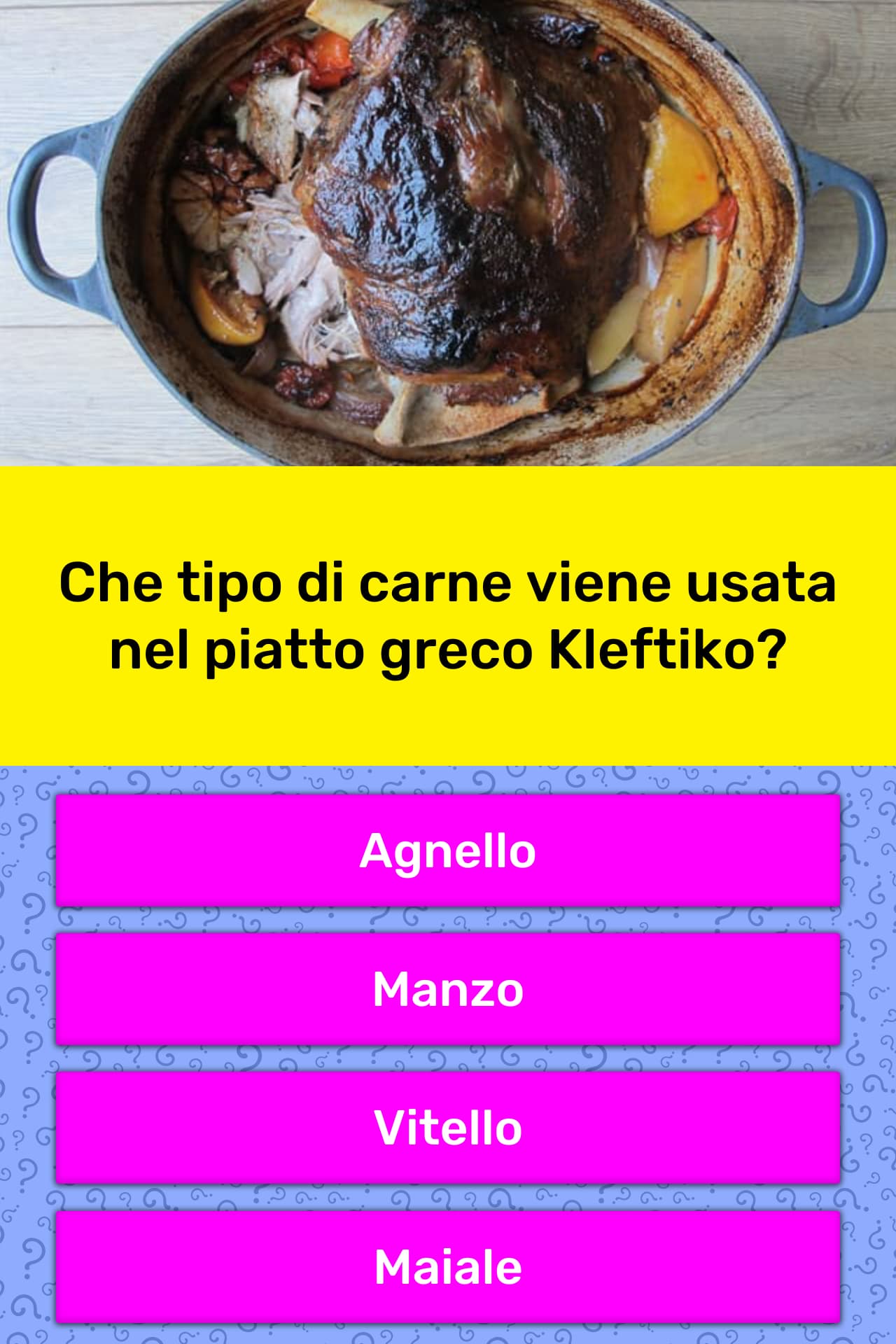 Che Tipo Di Carne Viene Usata Nel Domande Quizzclub