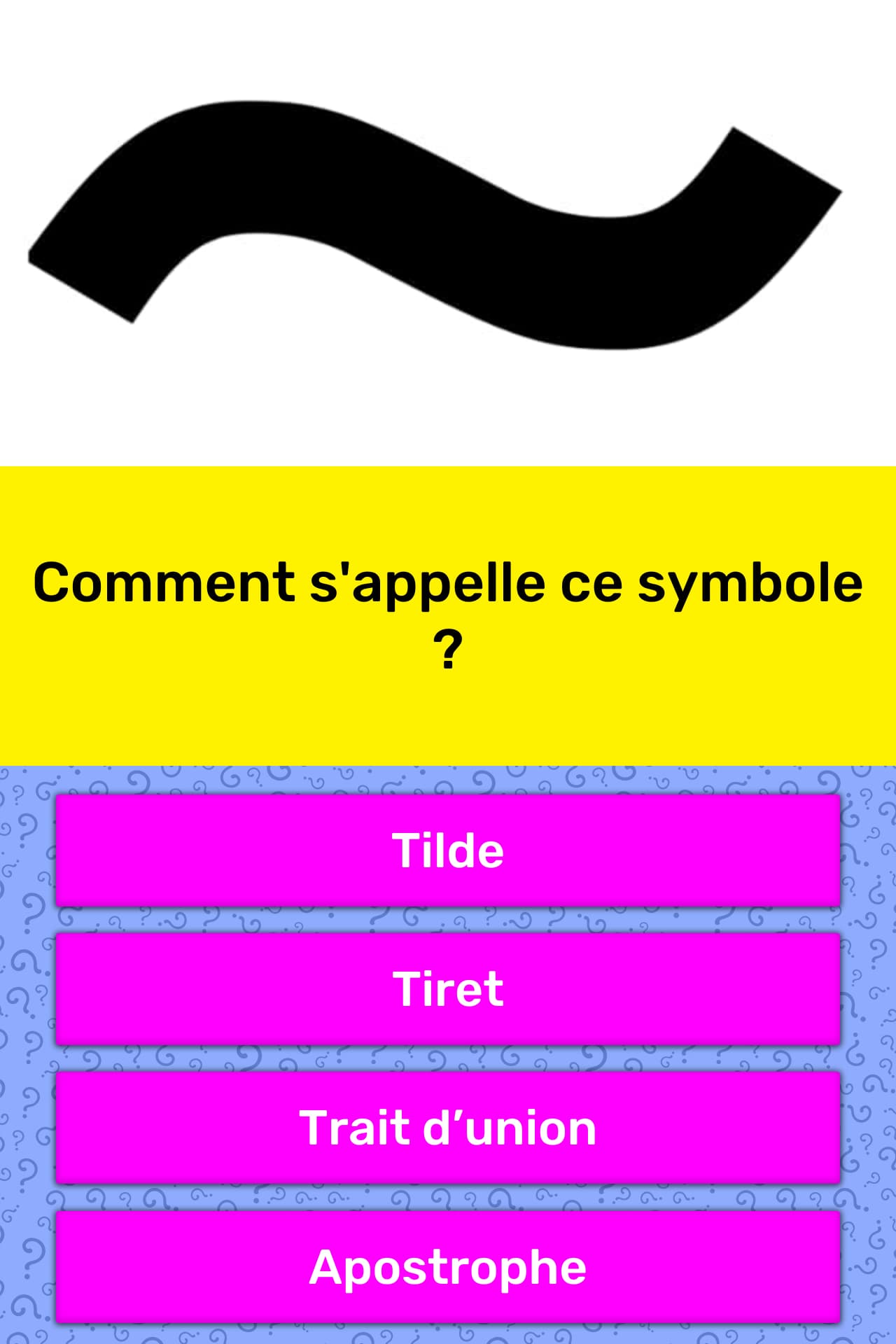 Comment S Appelle Ce Symbole Reponses Au Questionnaire Quizzclub