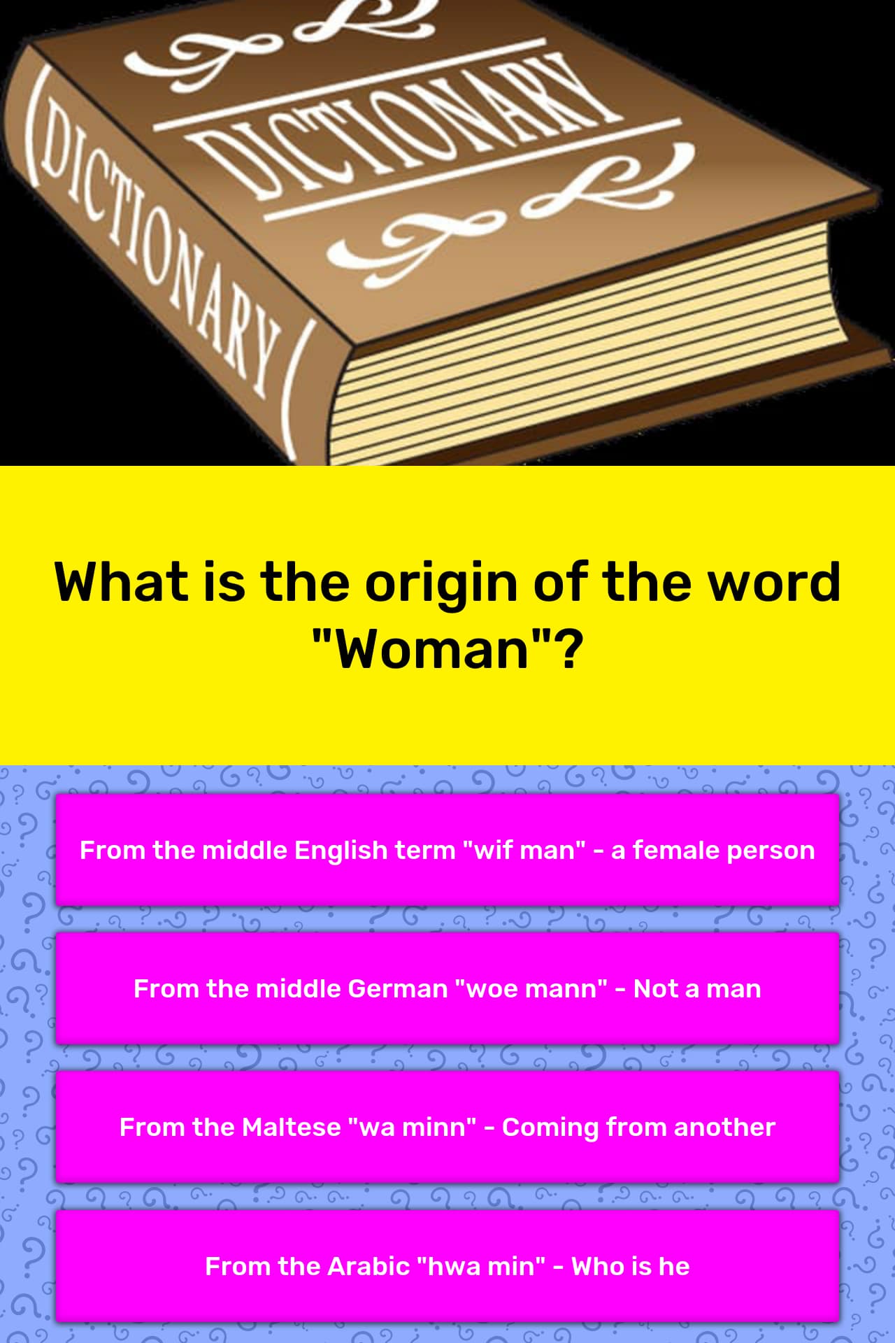 Where Did The Word Woman Originate From