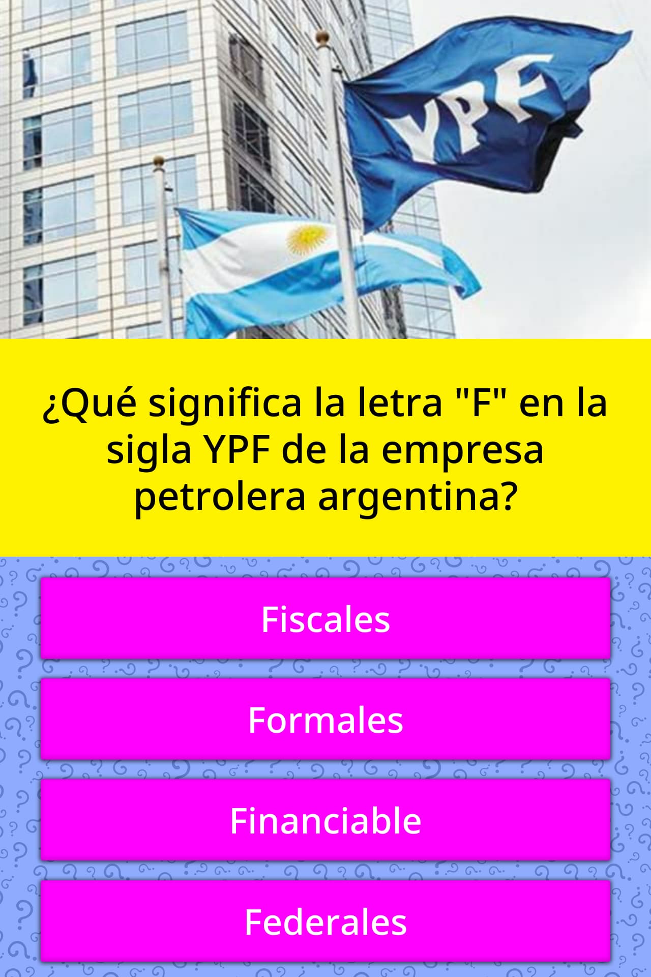 ¿Qué significa la letra "F" en la... La respuesta de