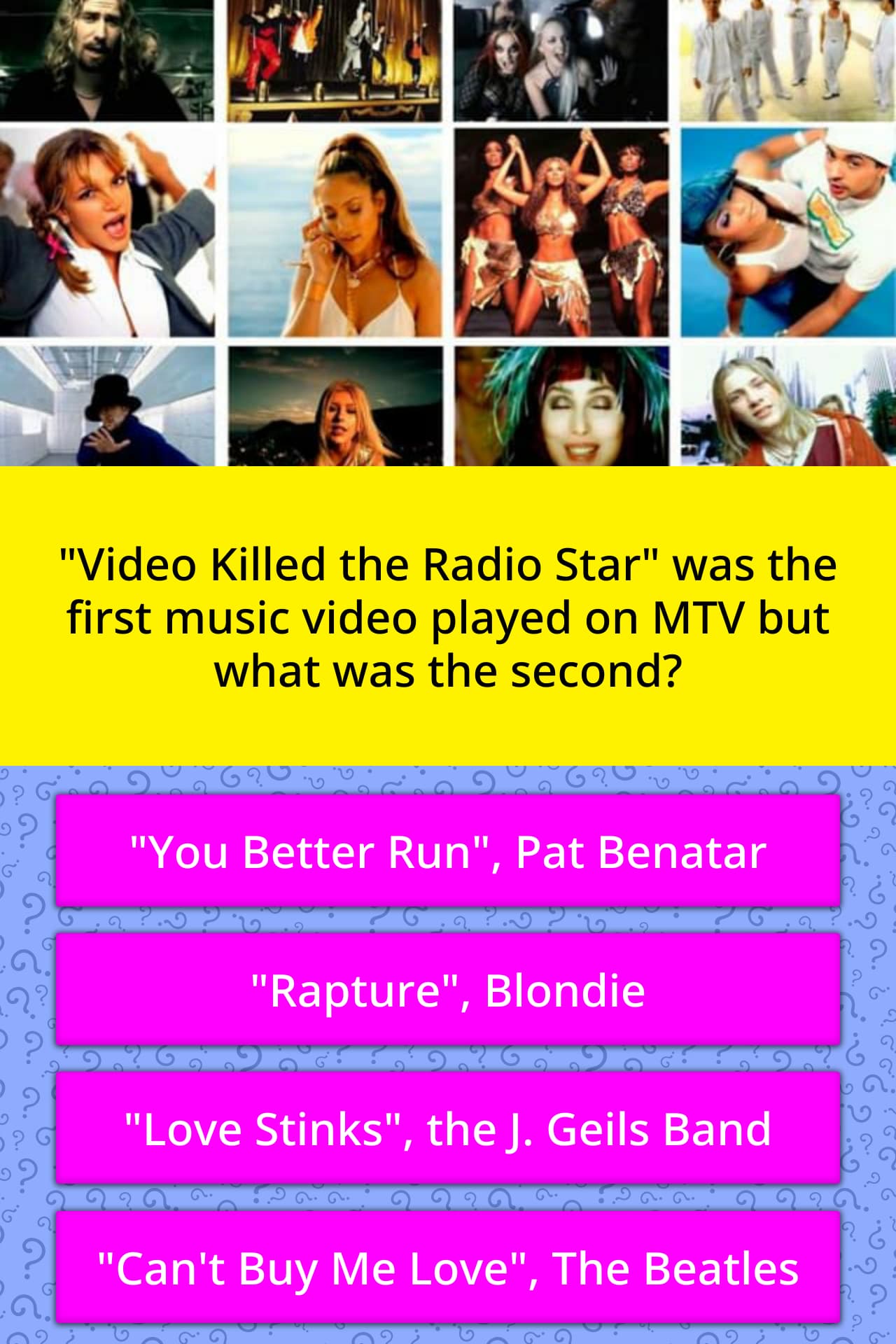 Video Killed The Radio Star Was Trivia Answers Quizzclub