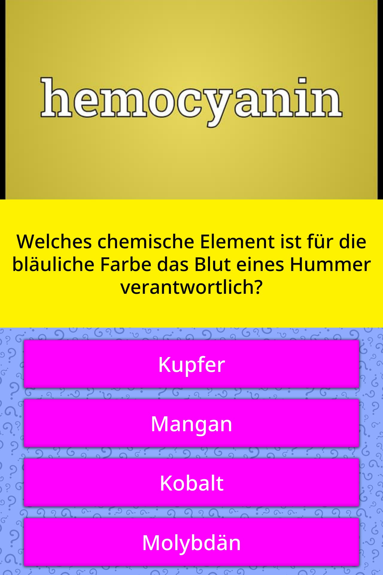 Welches Chemische Element Ist Fur Quiz Antworten Quizzclub