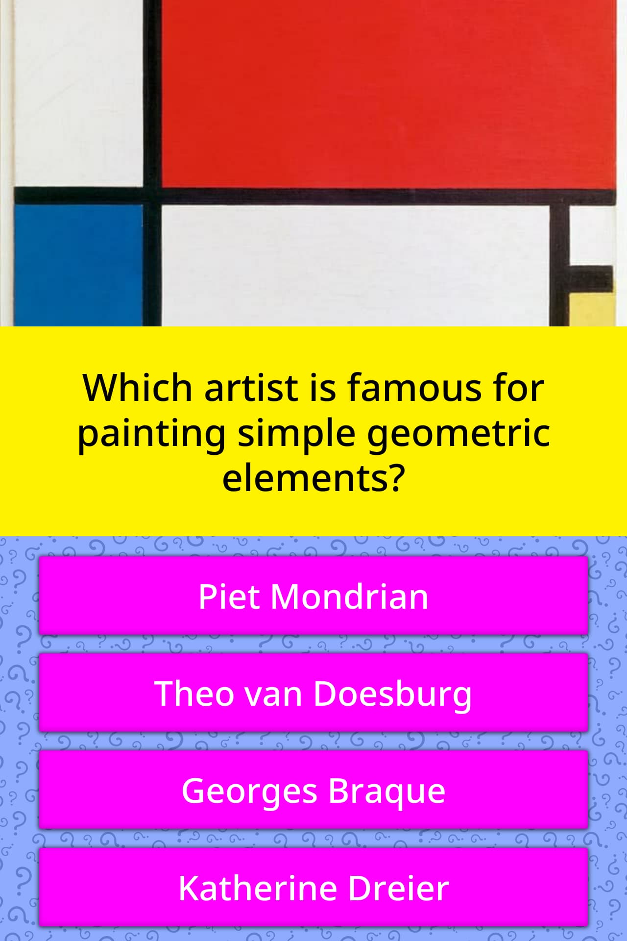 Which artist is famous for painting... Trivia Answers