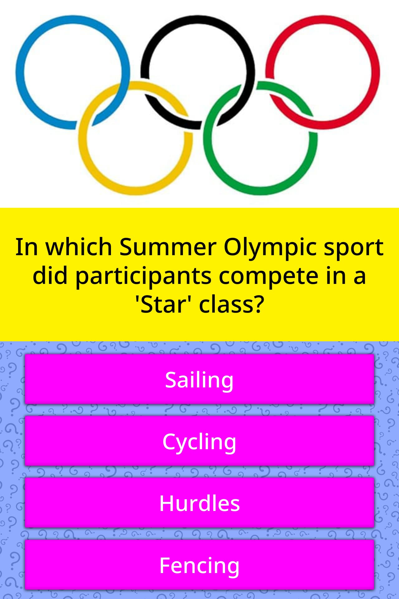 In which Summer Olympic sport did... Trivia Questions