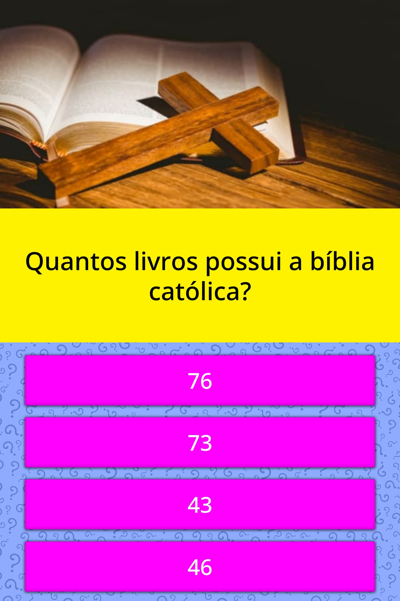 Quantos livros possui a bíblia católica? | Perguntas Triviais