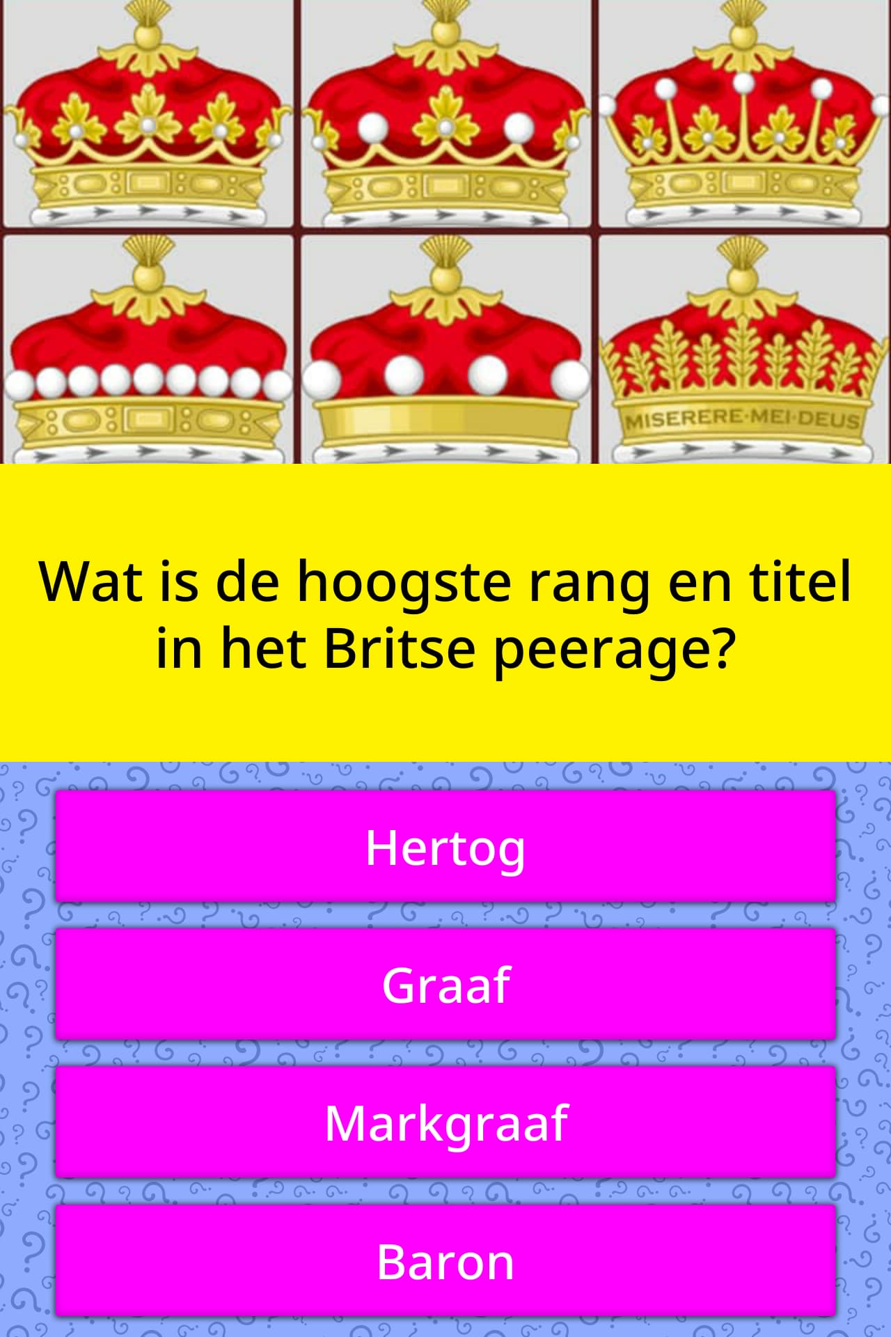 High or higher in rank. British Peerage. English Nobility Ranks. High Rank titles. Ranks of Nobility in order of precedence.