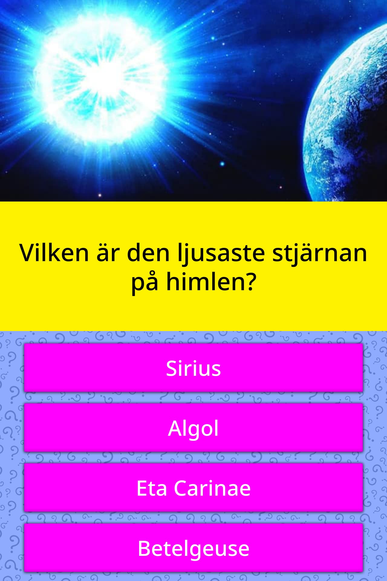 Vilken Stjarna Ligger Narmast Jorden