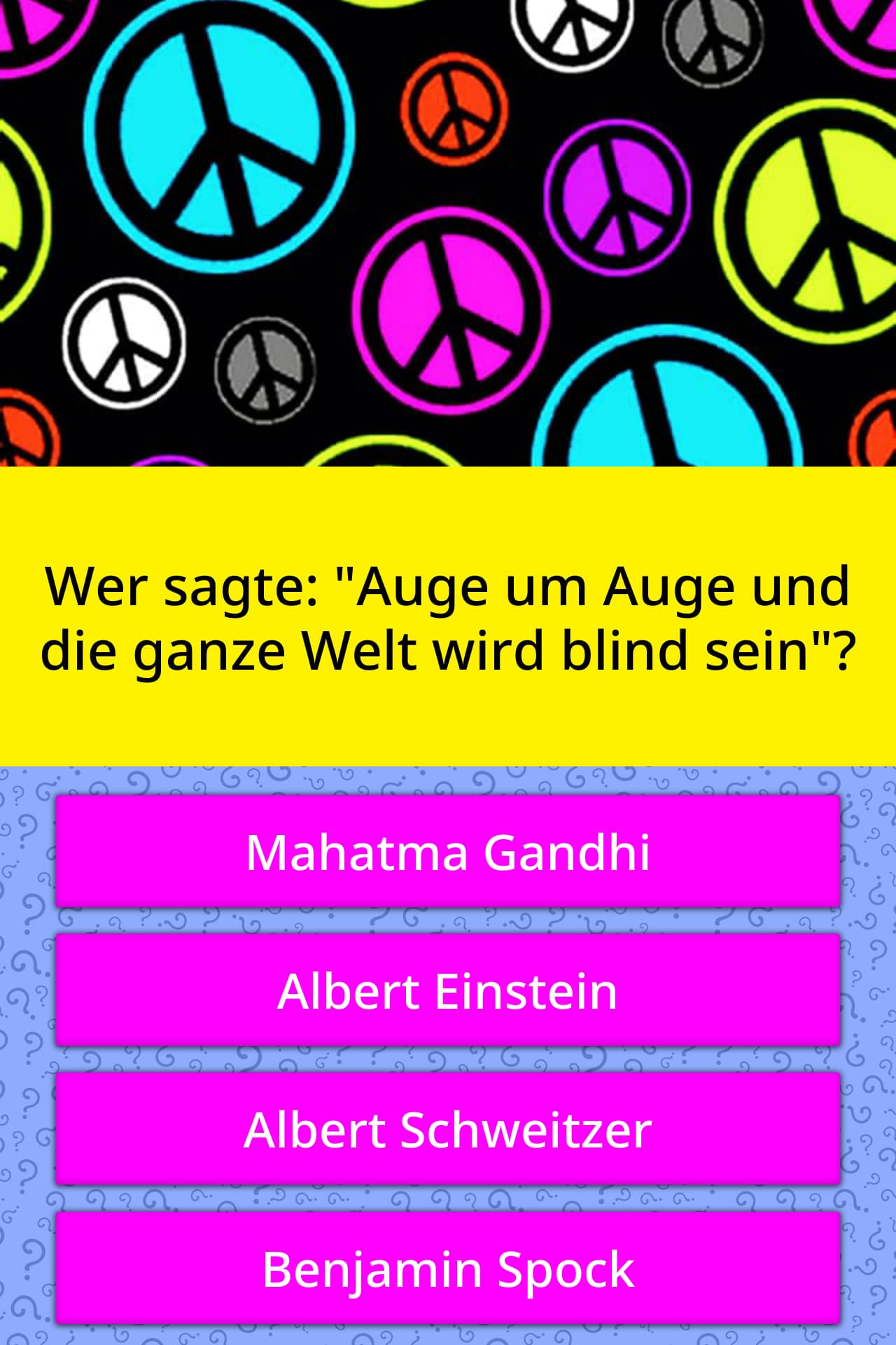 Download Auge um auge und die ganze welt wird blind sein For iPhone