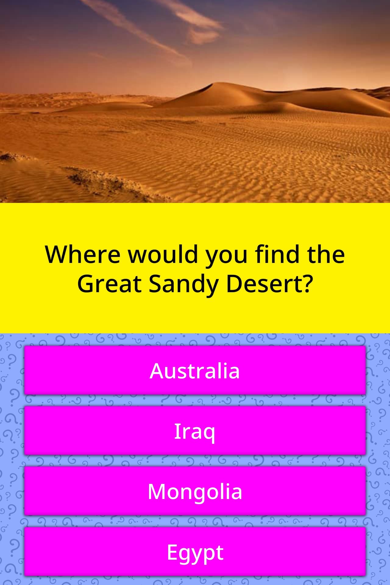 where-would-you-find-the-great-sandy-trivia-questions-quizzclub