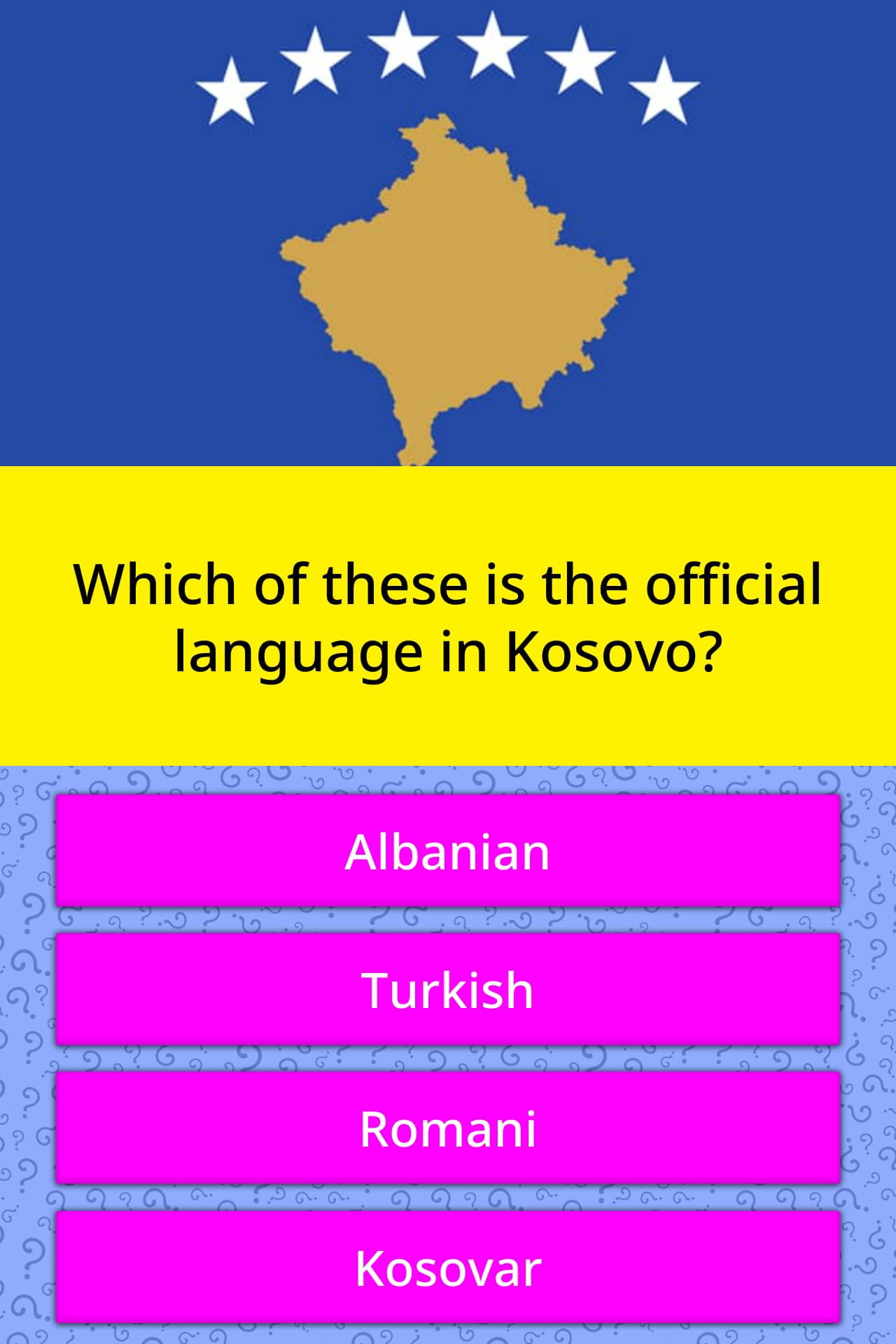 Which of these is the official... | Trivia Questions | QuizzClub